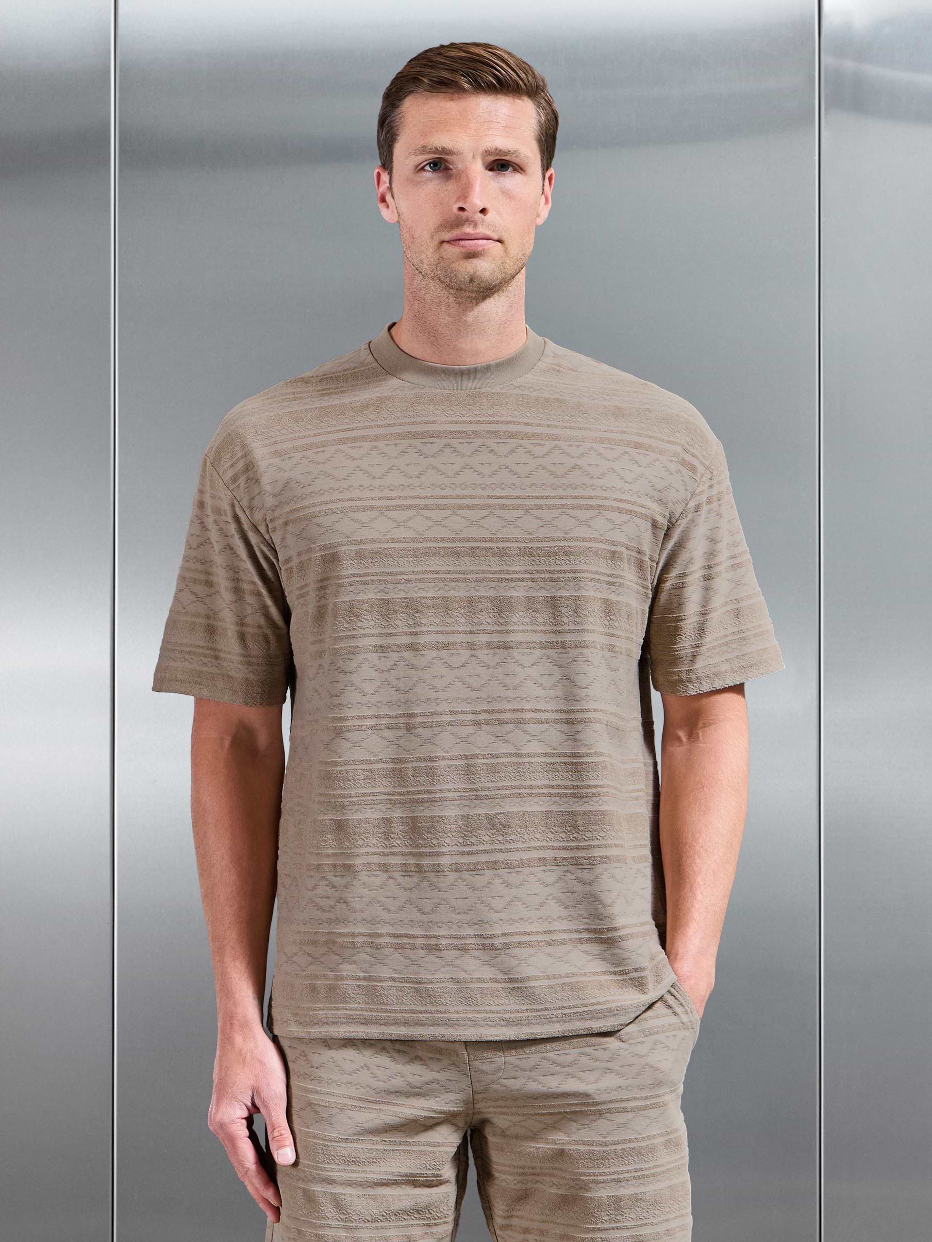 Aztec 2.0 Relaxed Fit T-Shirt in Stone