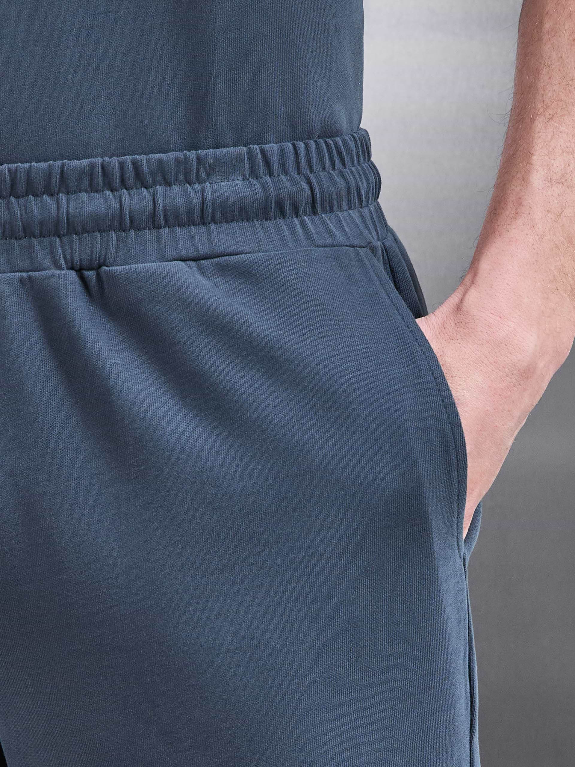 Brushed Relaxed Short in Slate Blue