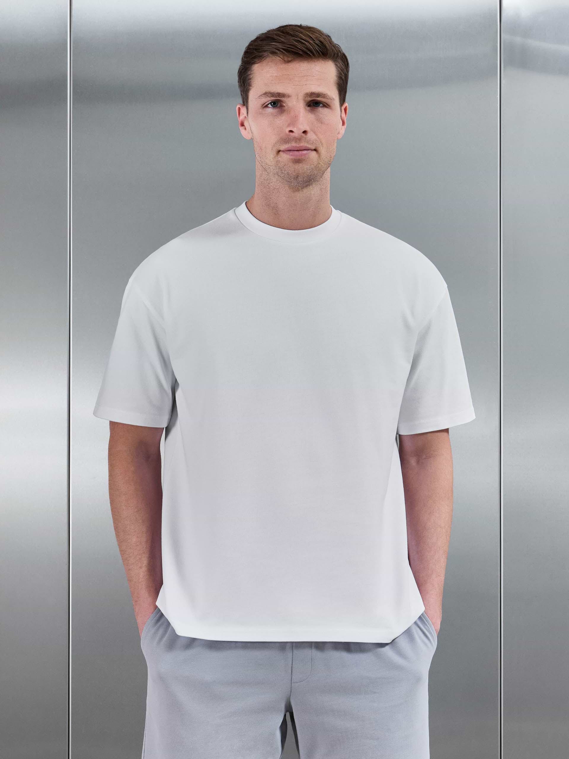 Brushed Relaxed T-Shirt in White