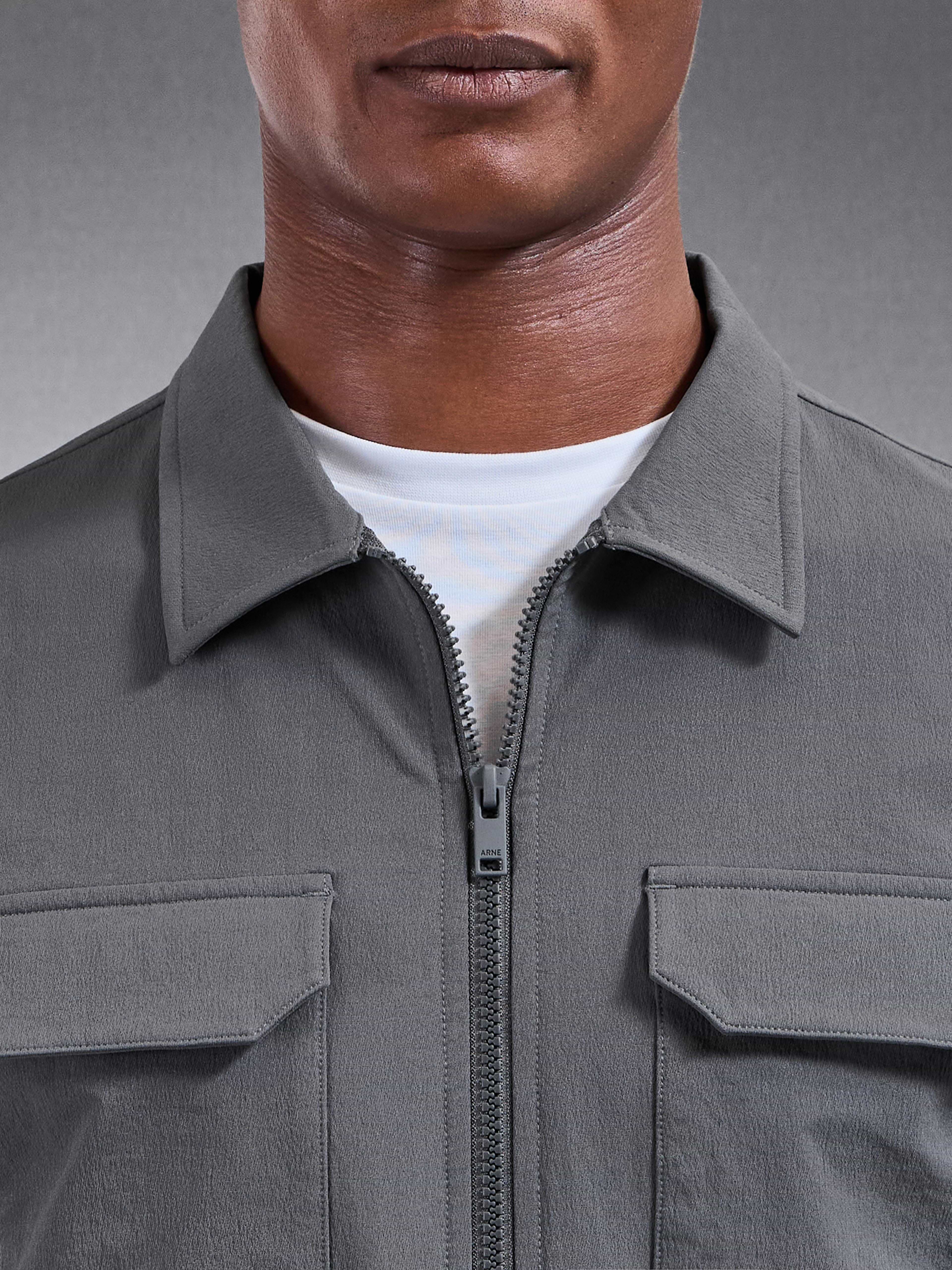 Cargo Jacket in Grey