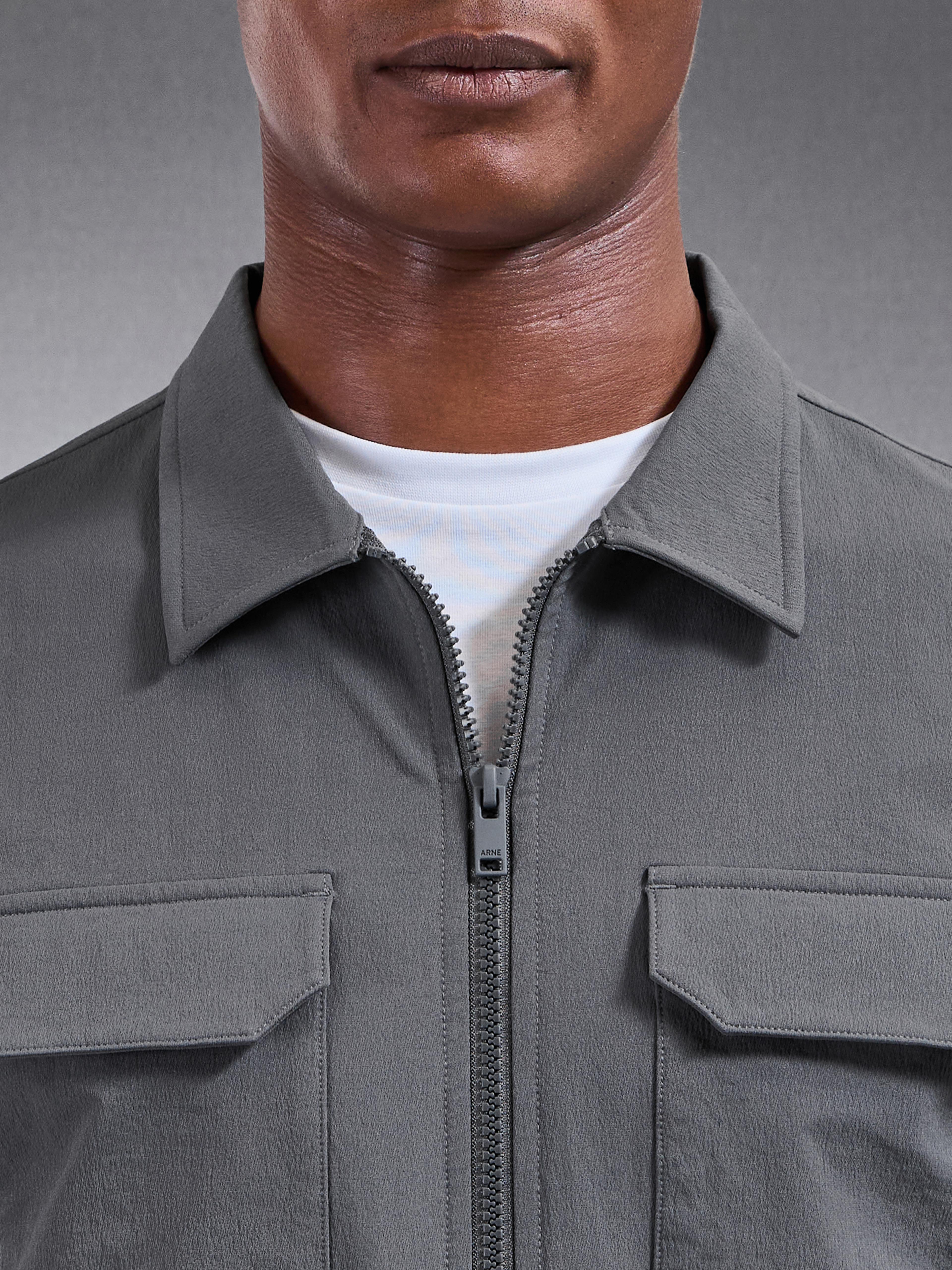 Cargo Jacket in Grey
