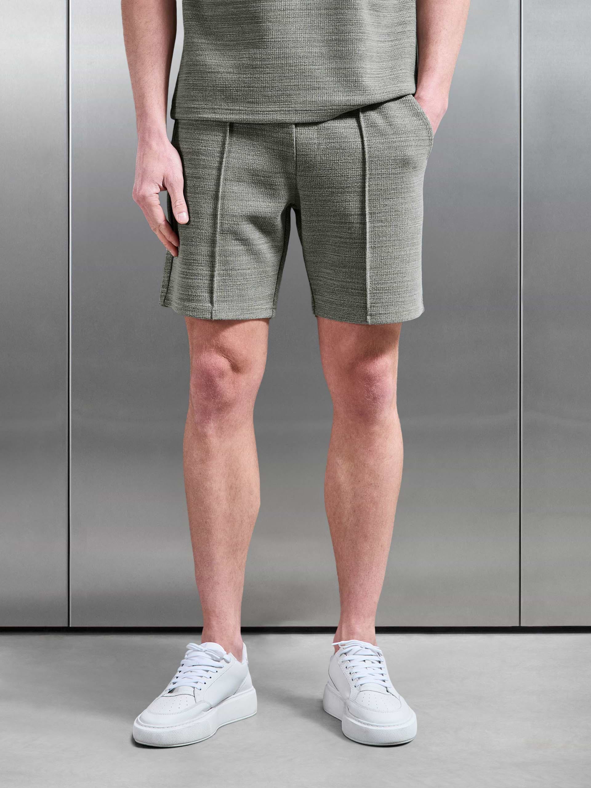 Cavour Textured Short in Olive