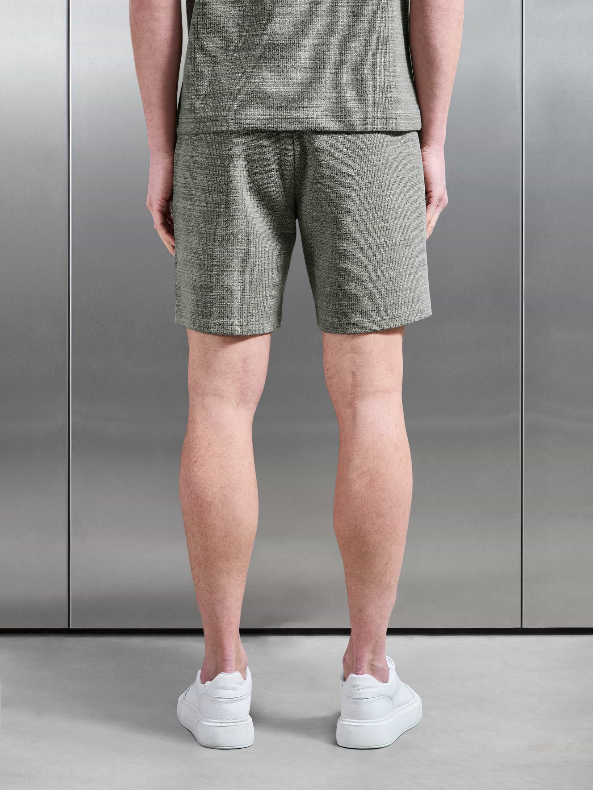 Cavour Textured Short in Olive