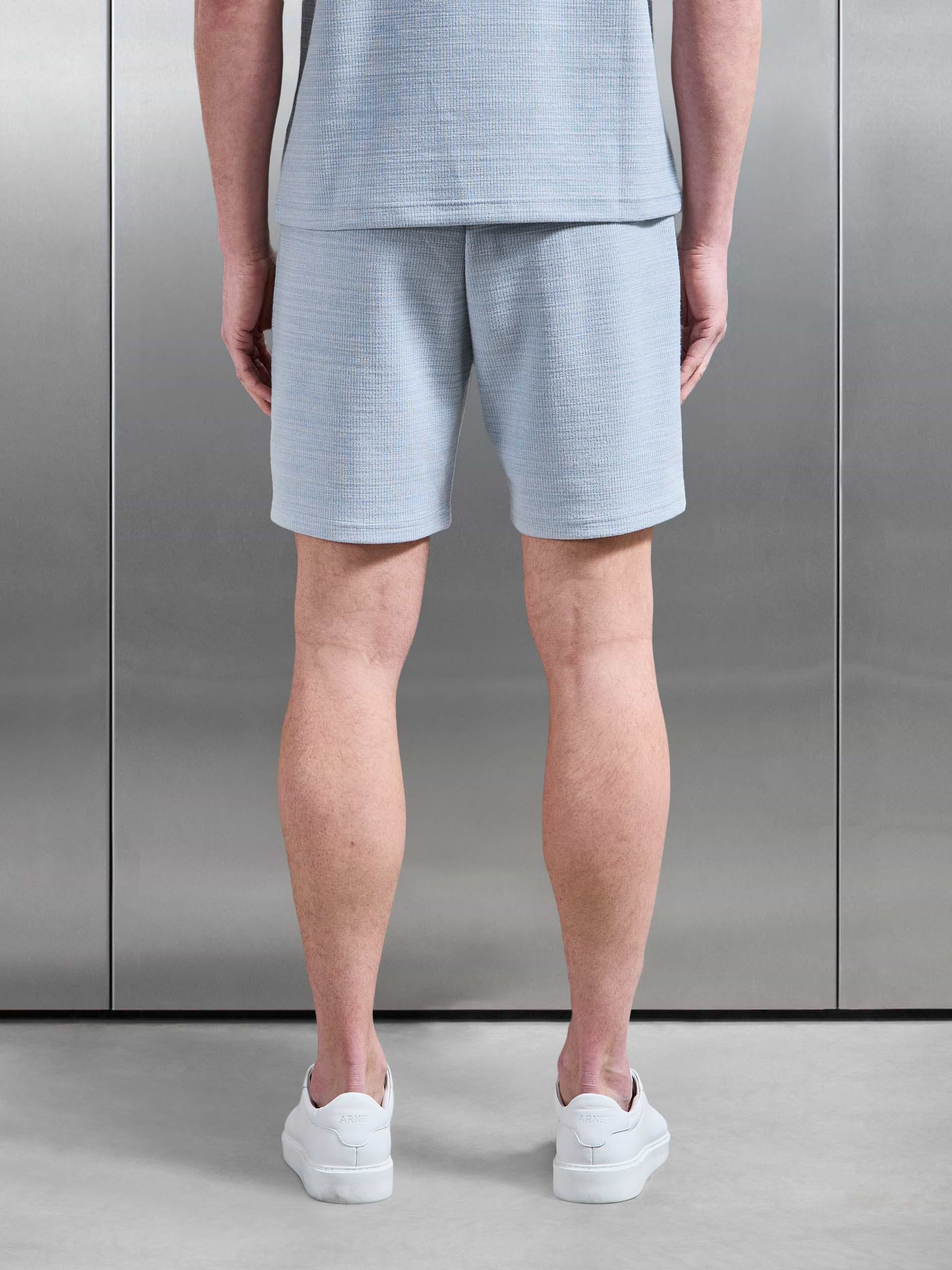 Cavour Textured Short in Soft Blue