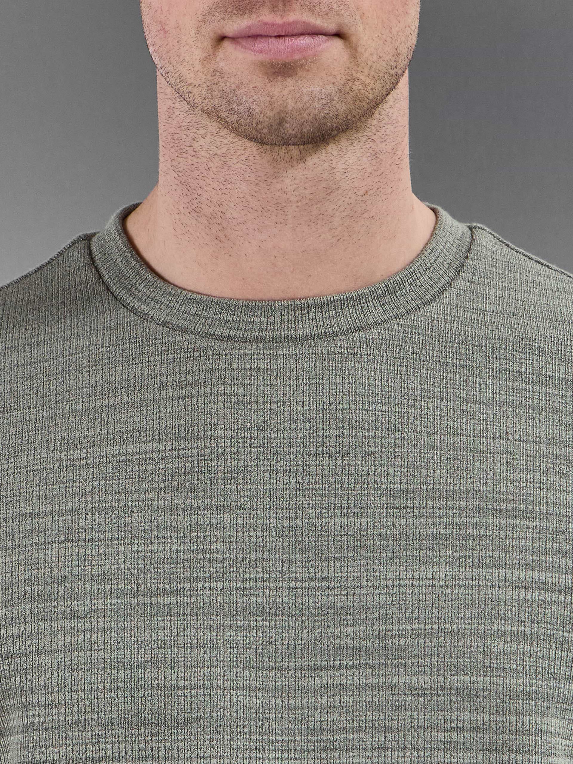 Cavour Textured T-Shirt in Olive