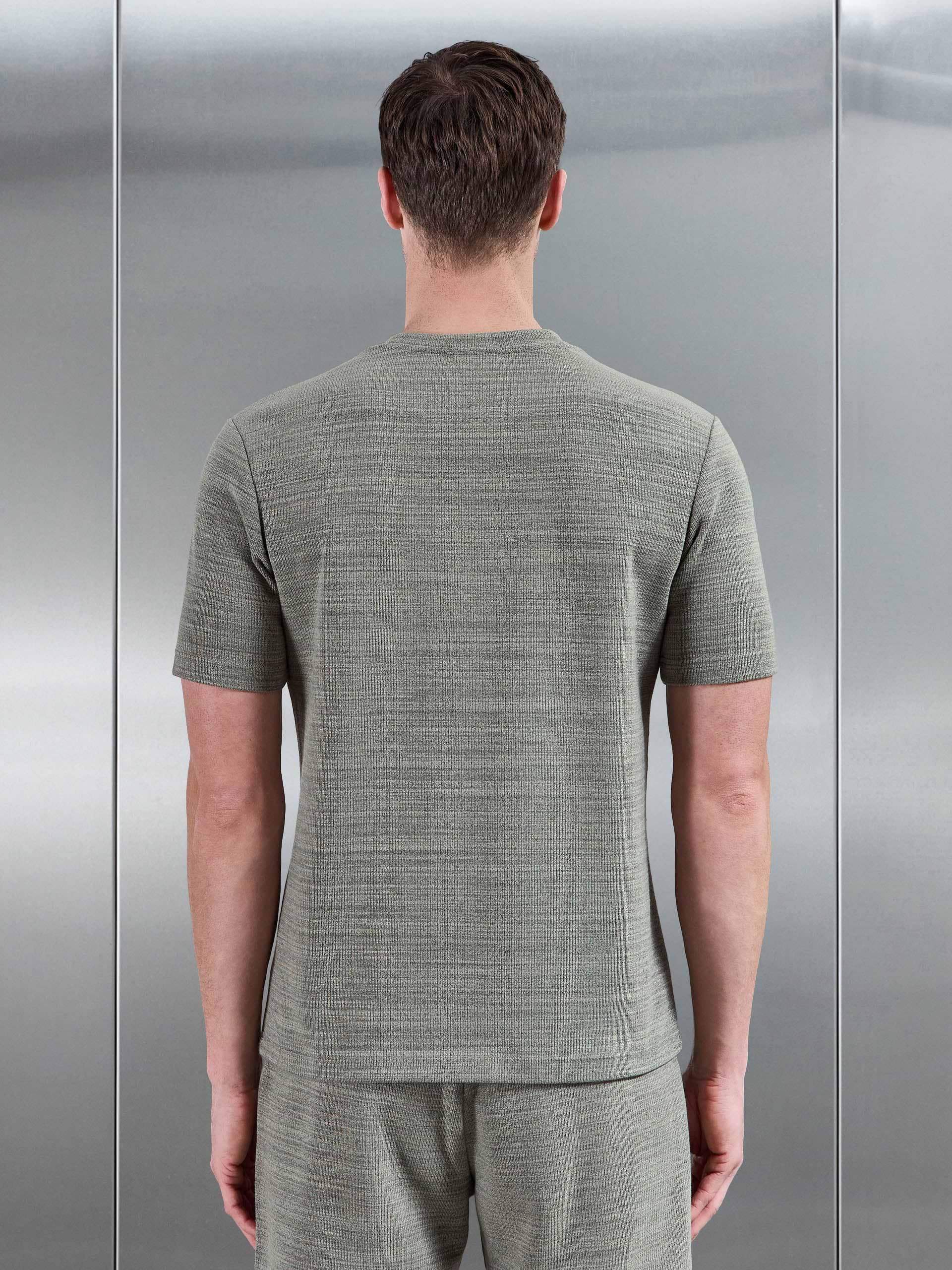 Cavour Textured T-Shirt in Olive