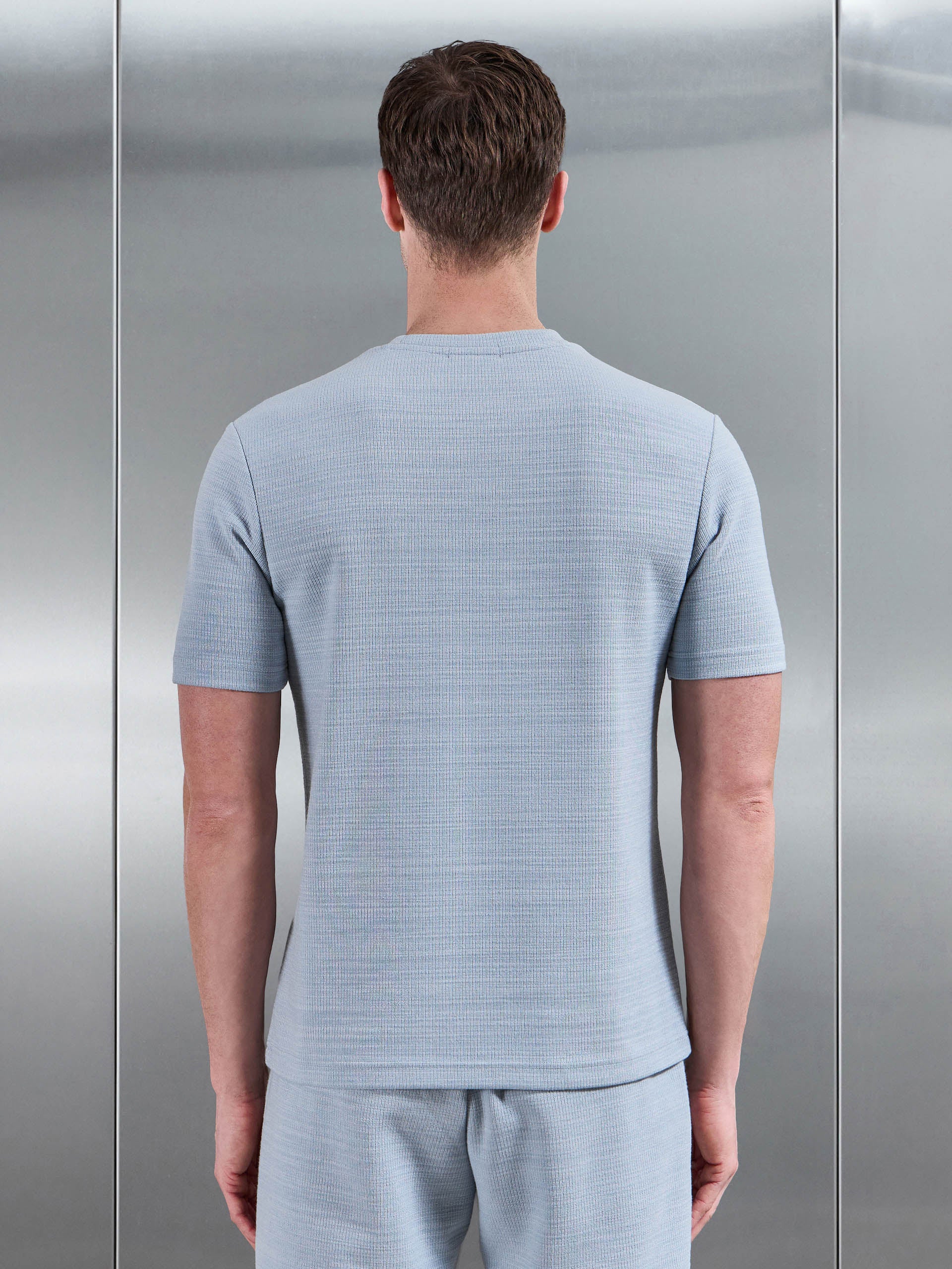 Cavour Textured T-Shirt in Soft Blue
