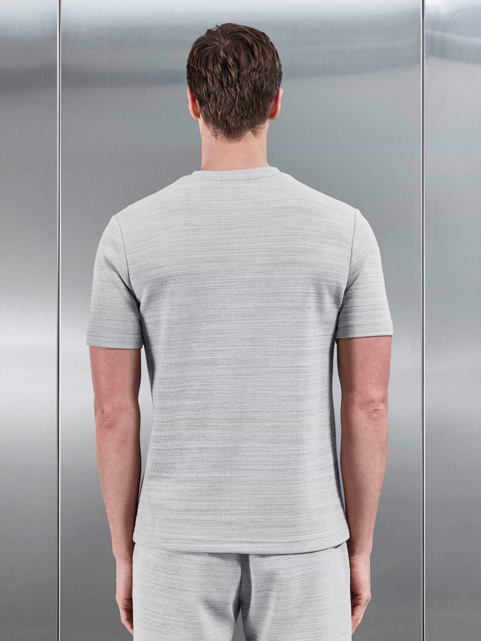 Cavour Textured T-Shirt in Stone