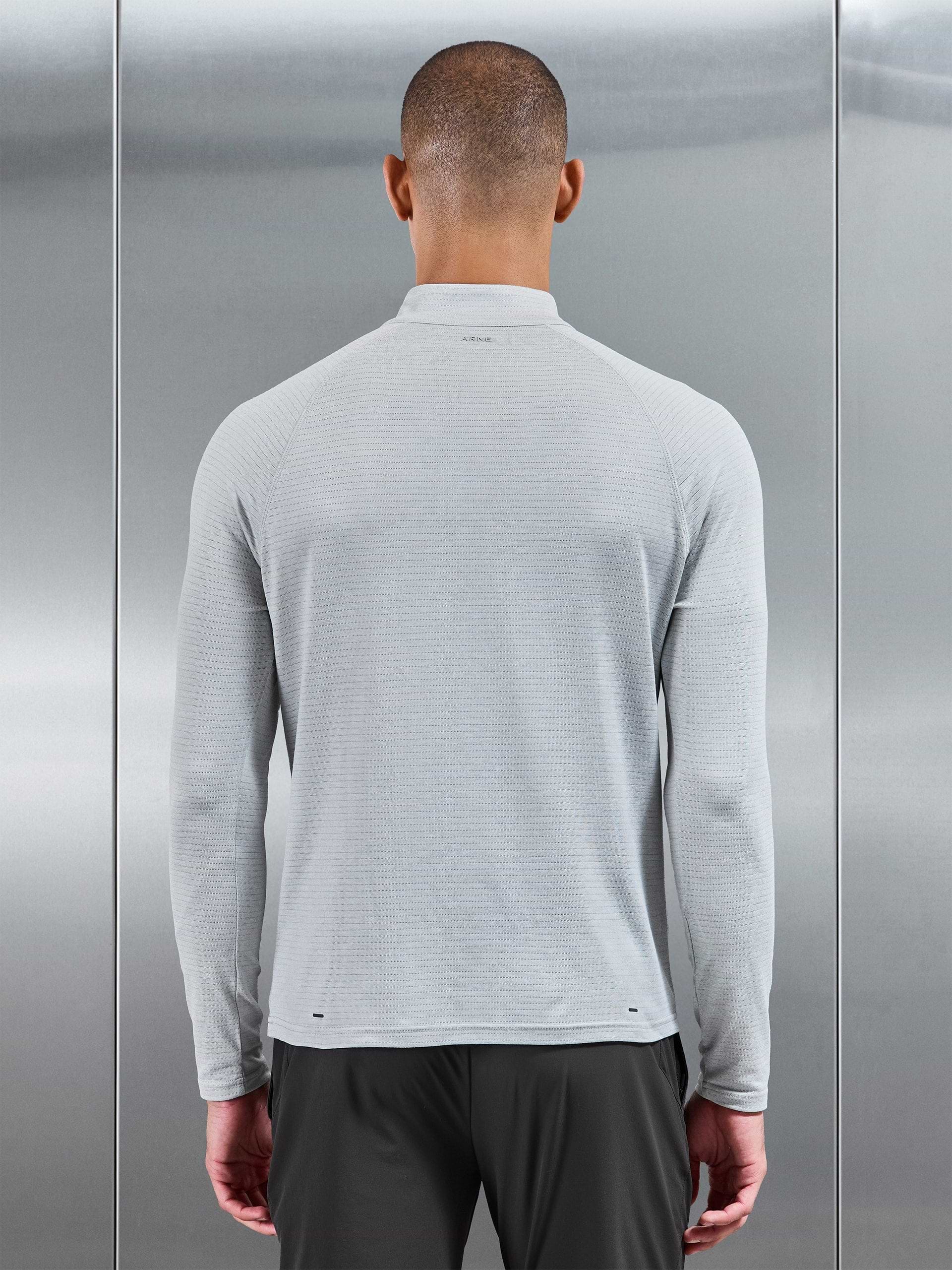 Condition Half Zip in Mid Grey
