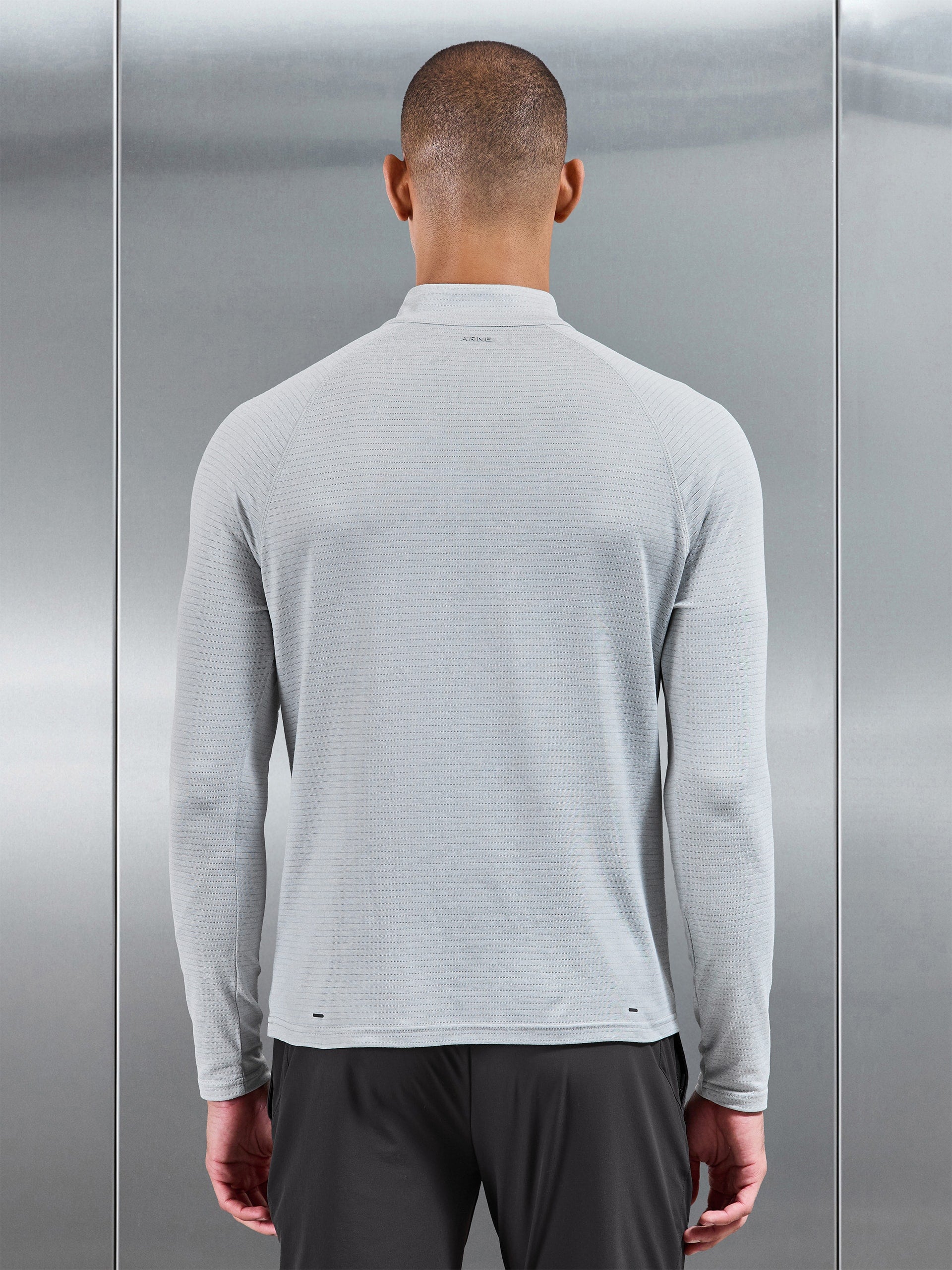 Condition Half Zip in Mid Grey