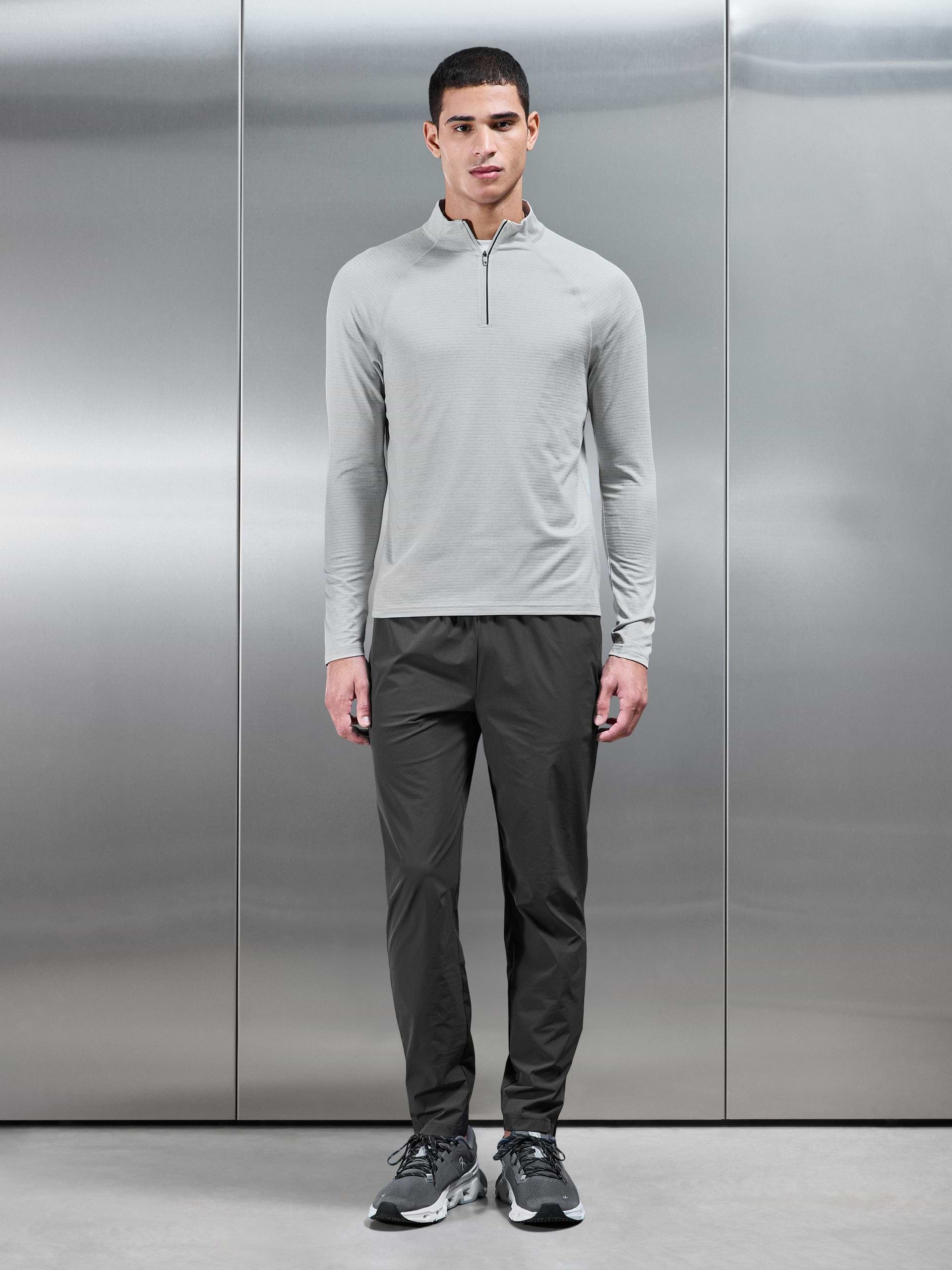 Condition Half Zip in Mid Grey