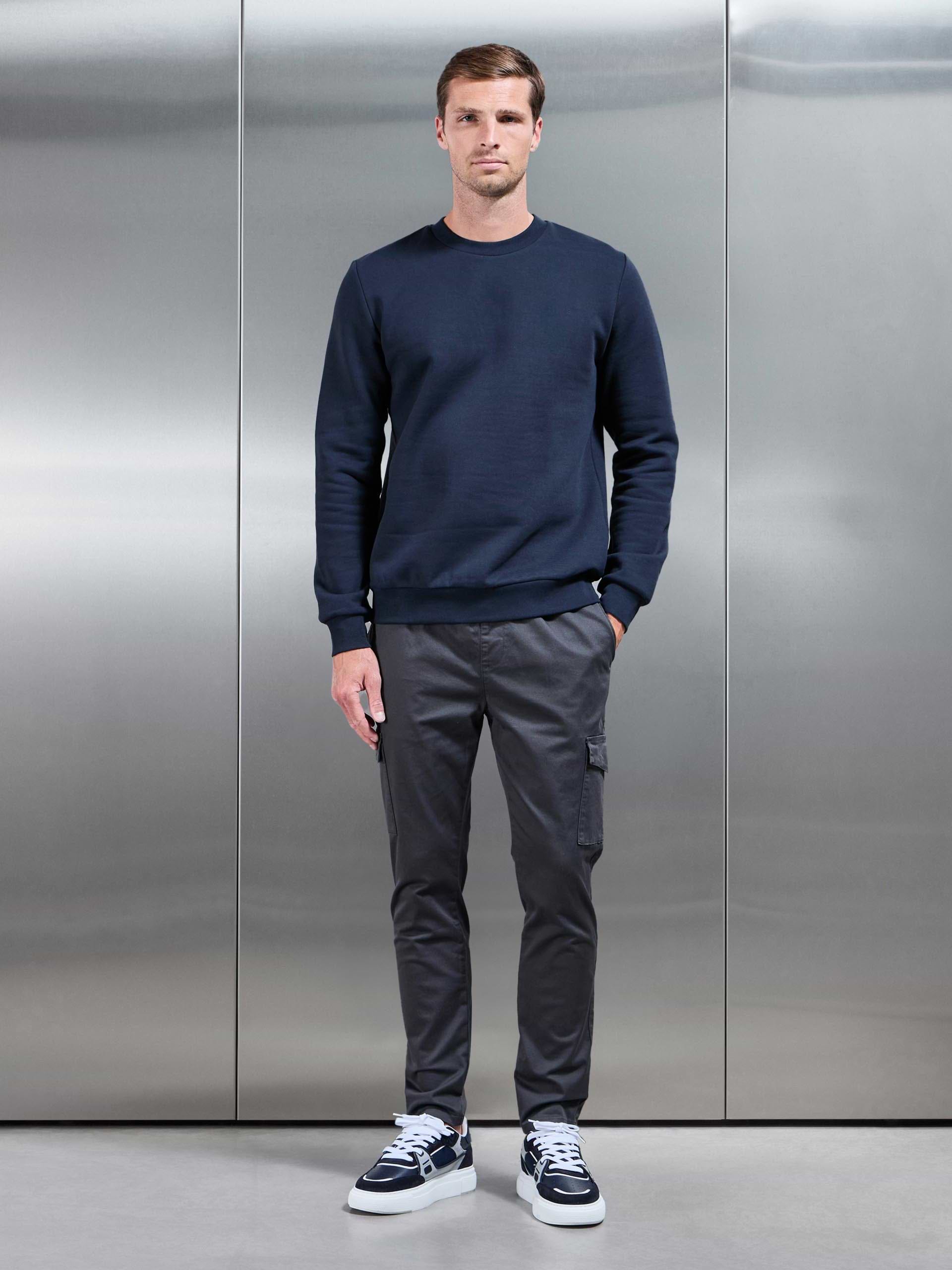 Cotton Cargo Pant in Grey