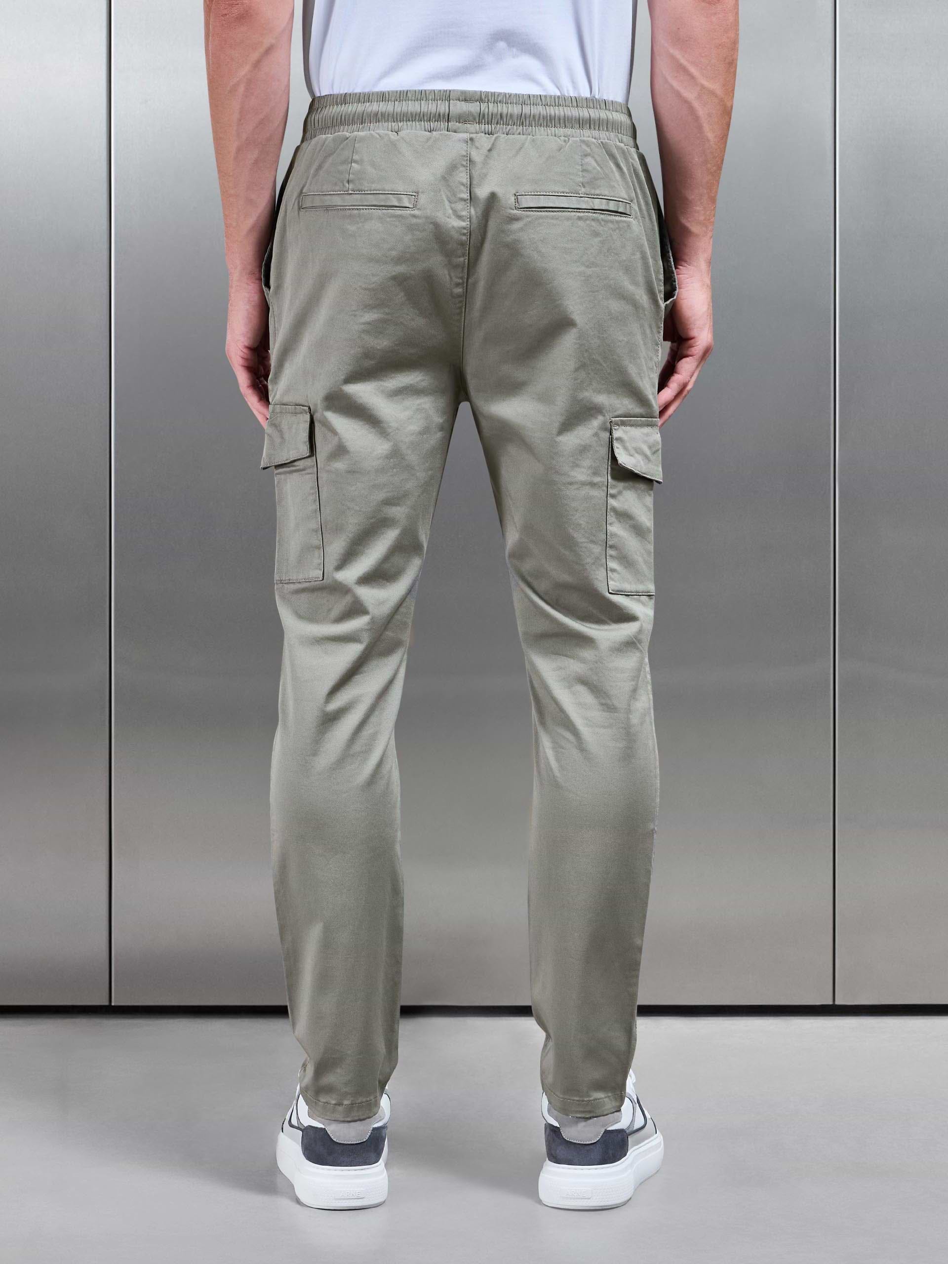Cotton Cargo Pant in Olive