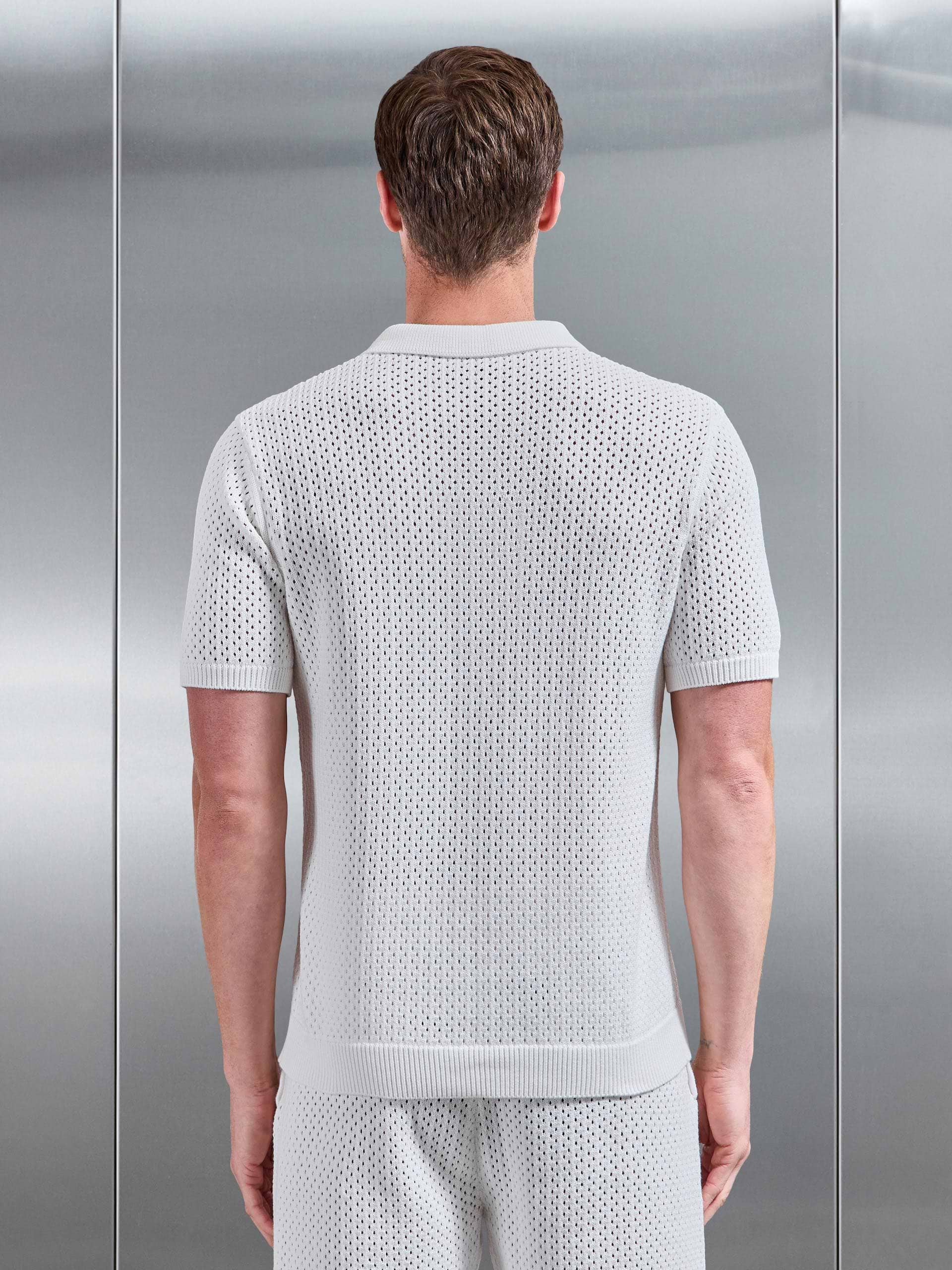 Crochet Shirt in Off White
