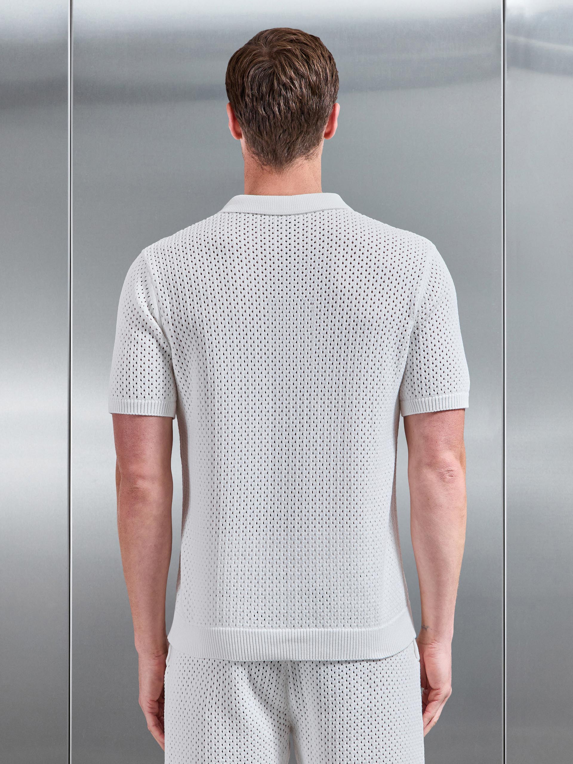 Crochet Shirt in Off White