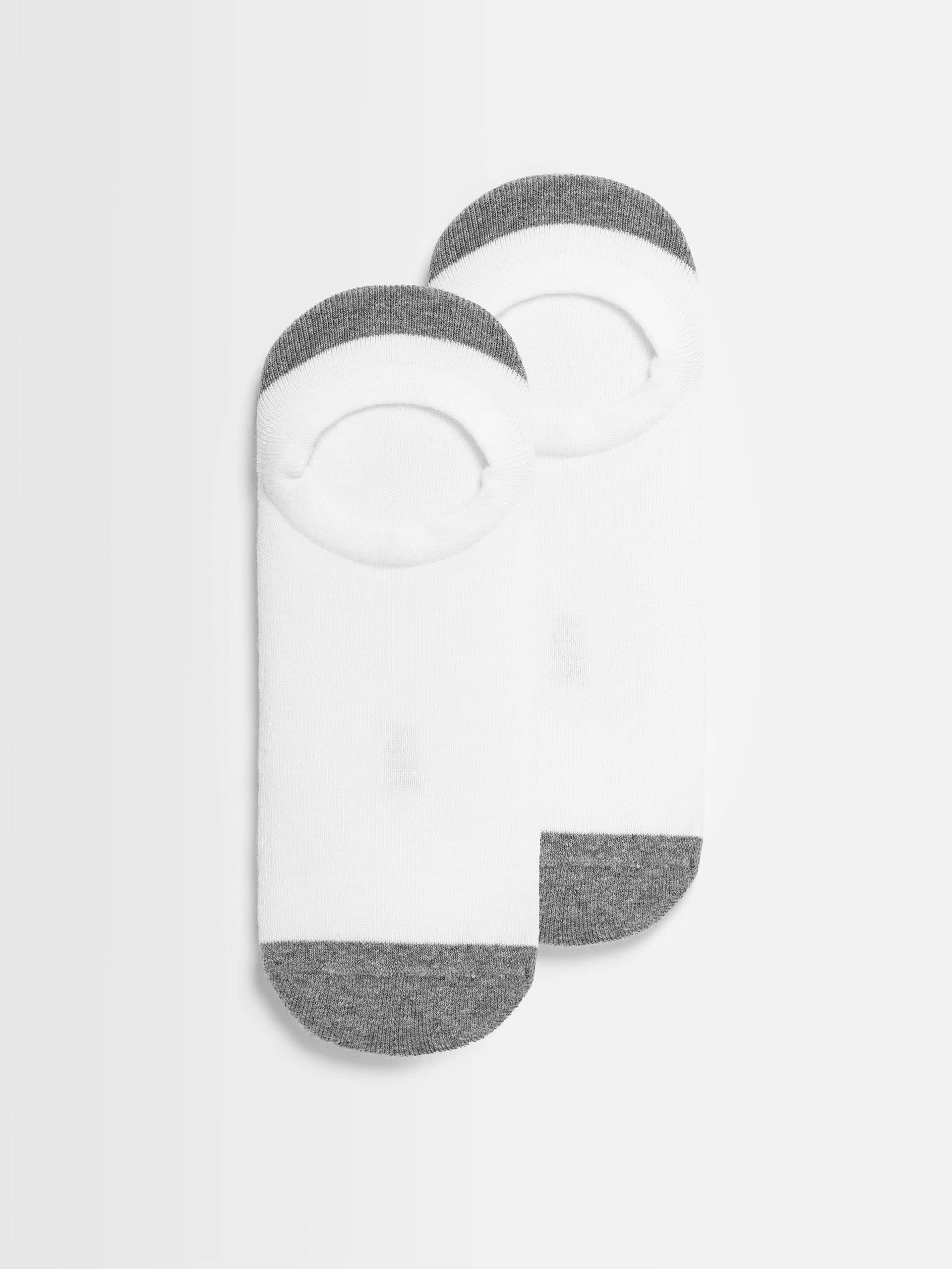 3 pack ARNE Invisible Socks in White