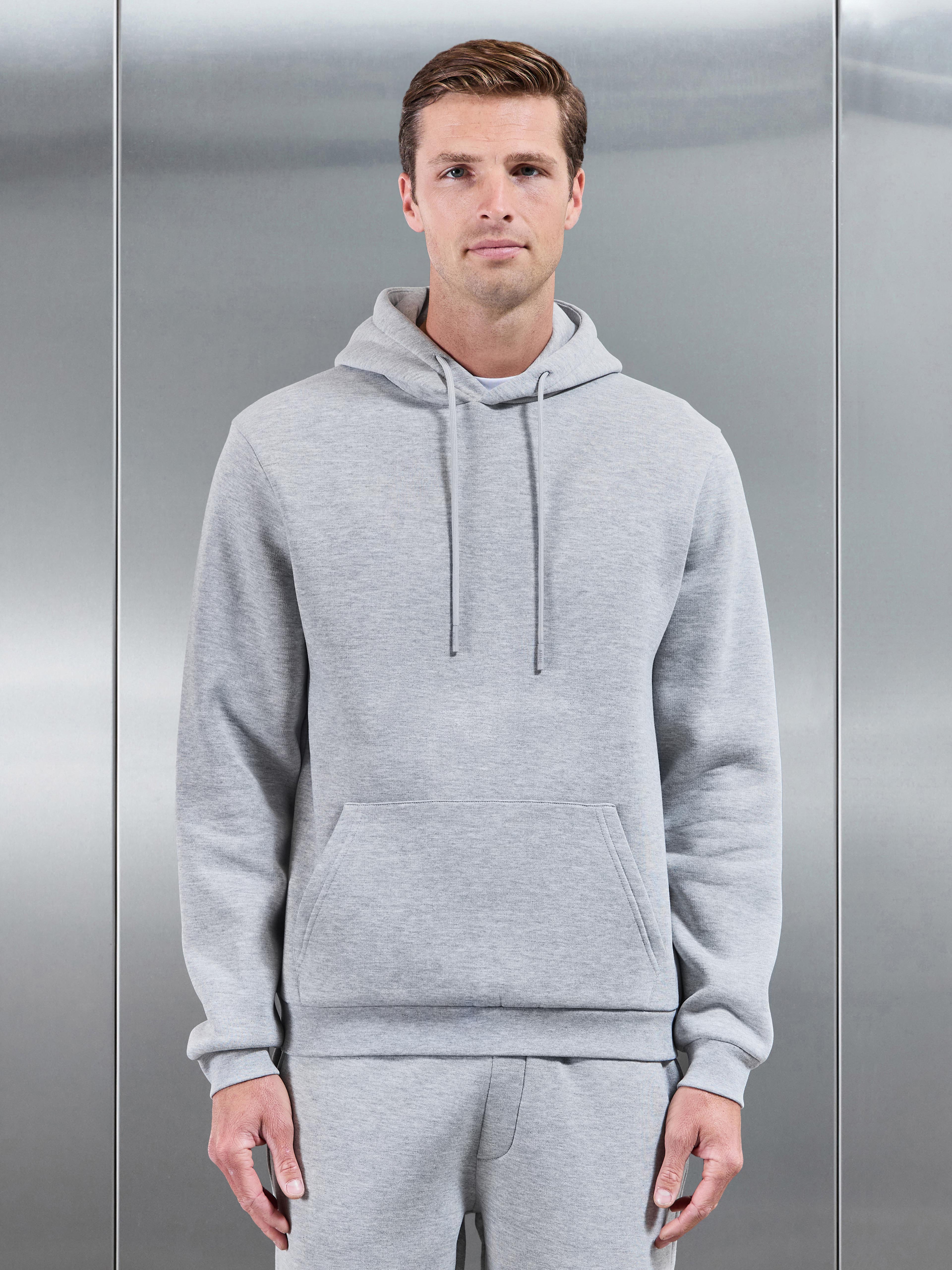 Essential Hoodie in Marl Grey