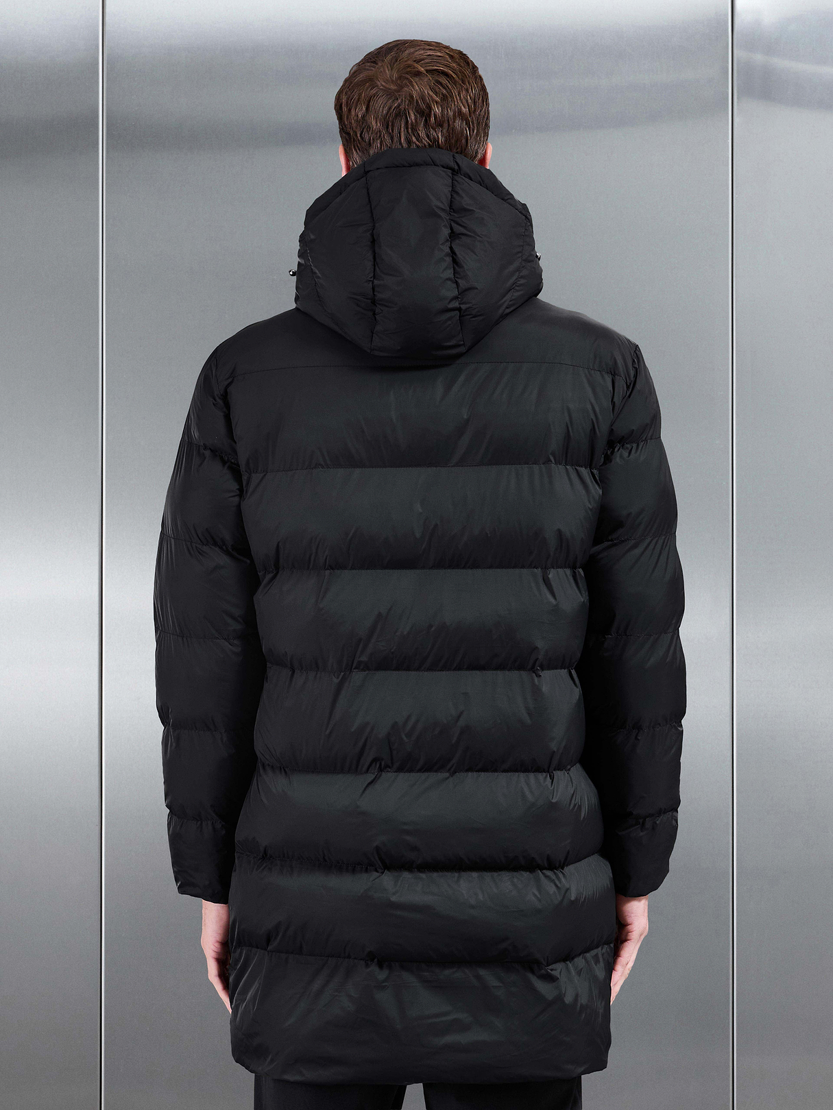 Essential Mid Length Puffer Jacket in Black | ARNE IE