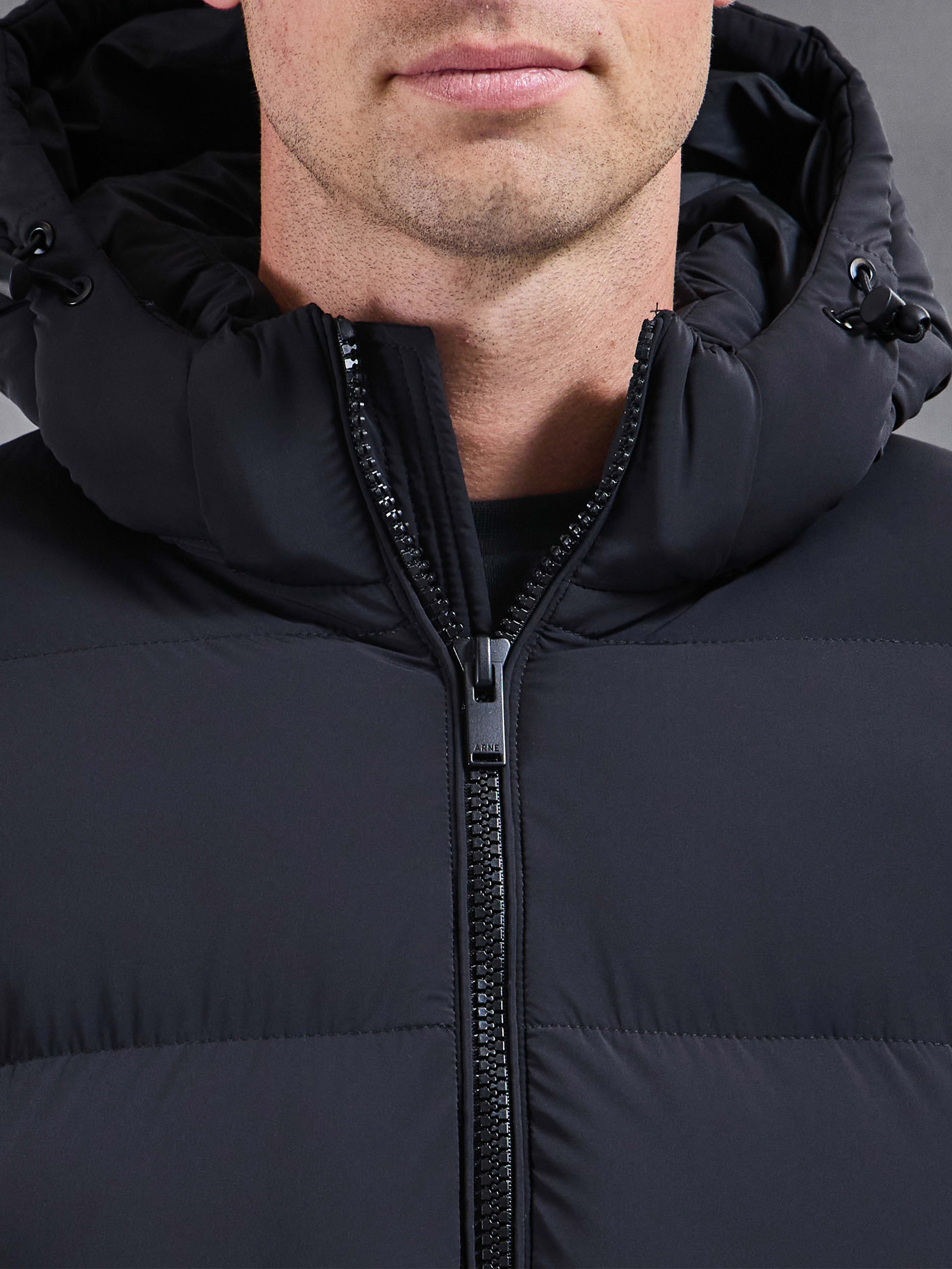 Essential Puffer Jacket in Black