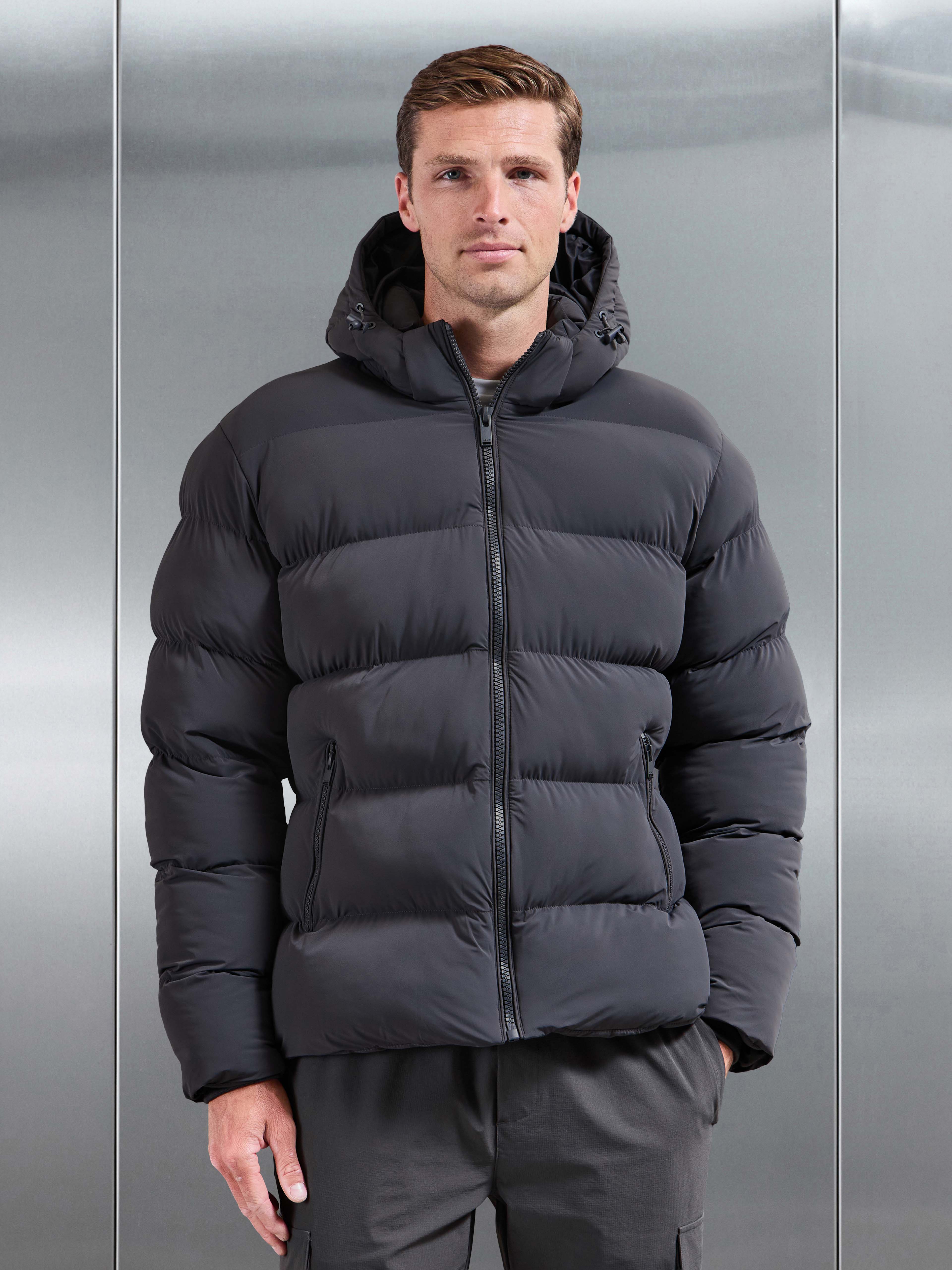 Essential Puffer Jacket in Grey