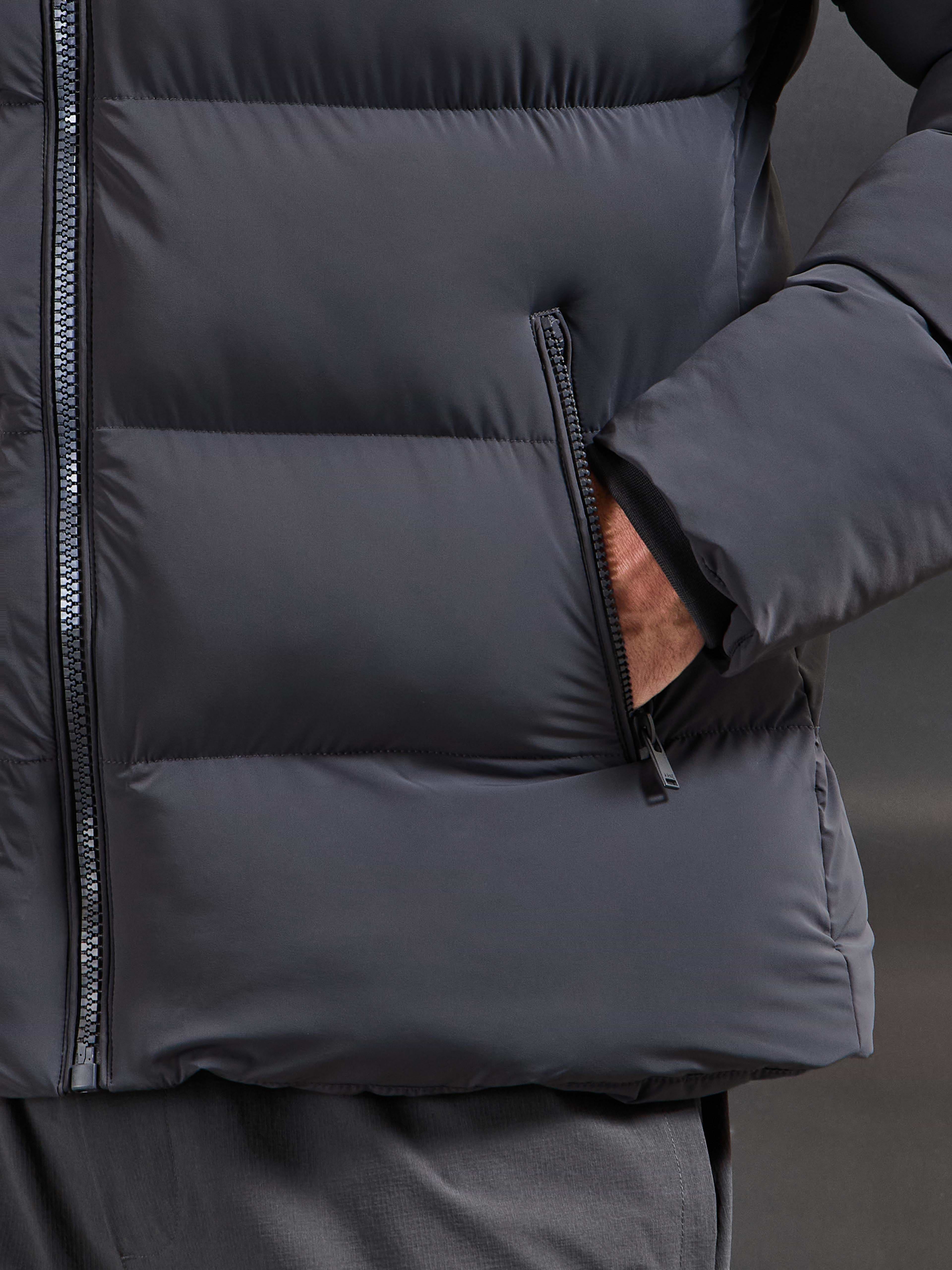 Essential Puffer Jacket in Grey