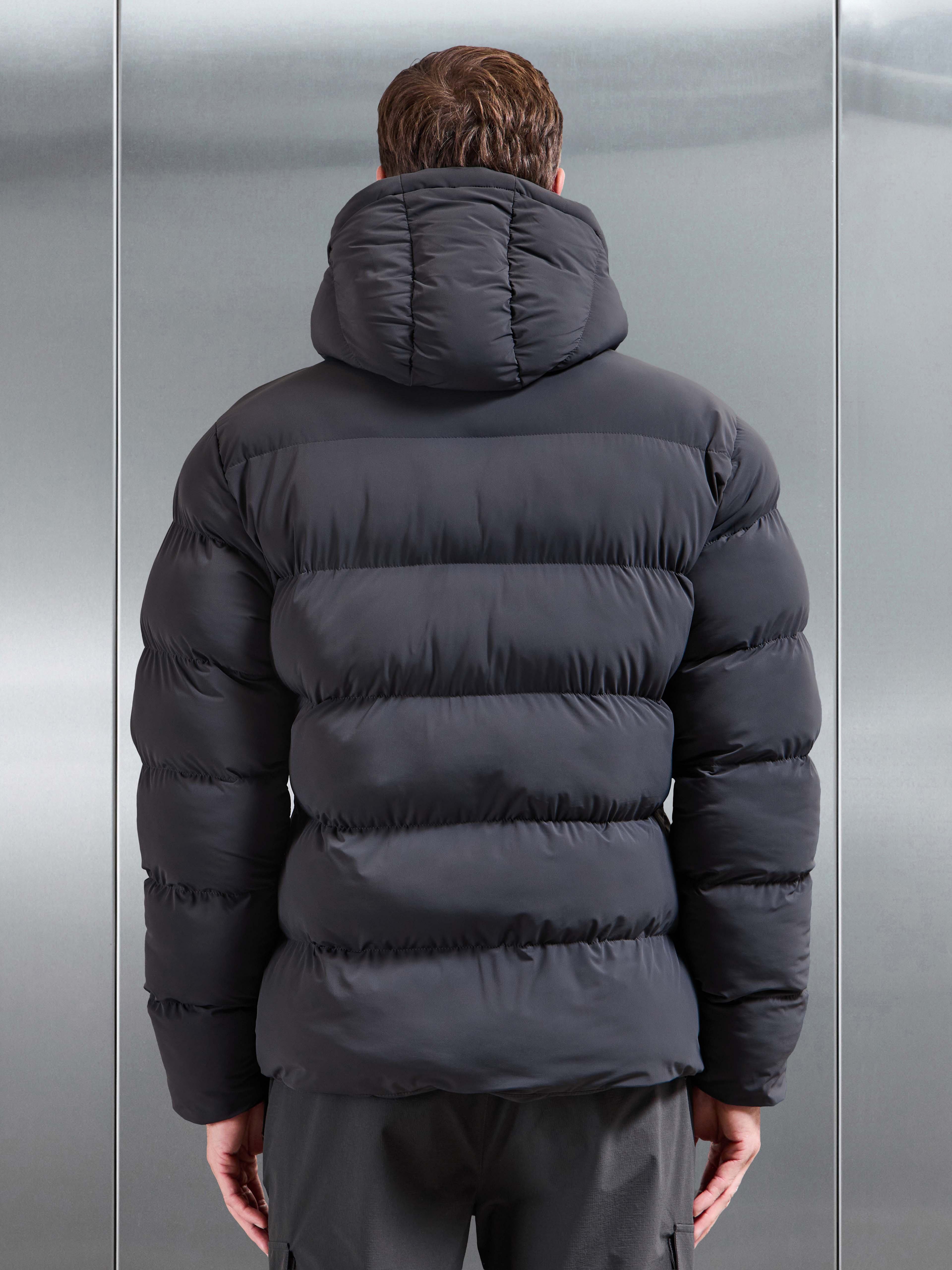 Essential Puffer Jacket in Grey