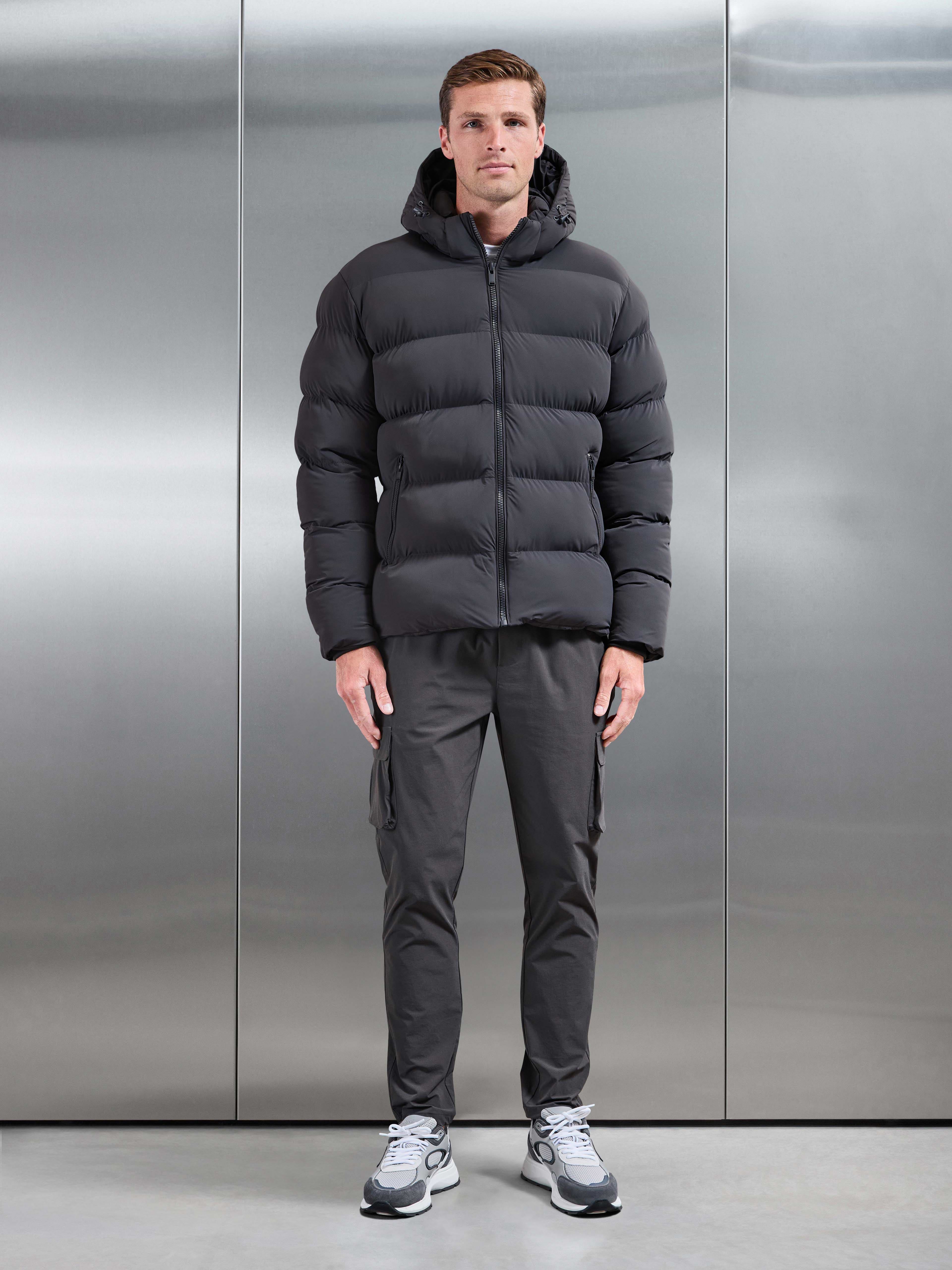 Essential Puffer Jacket in Grey