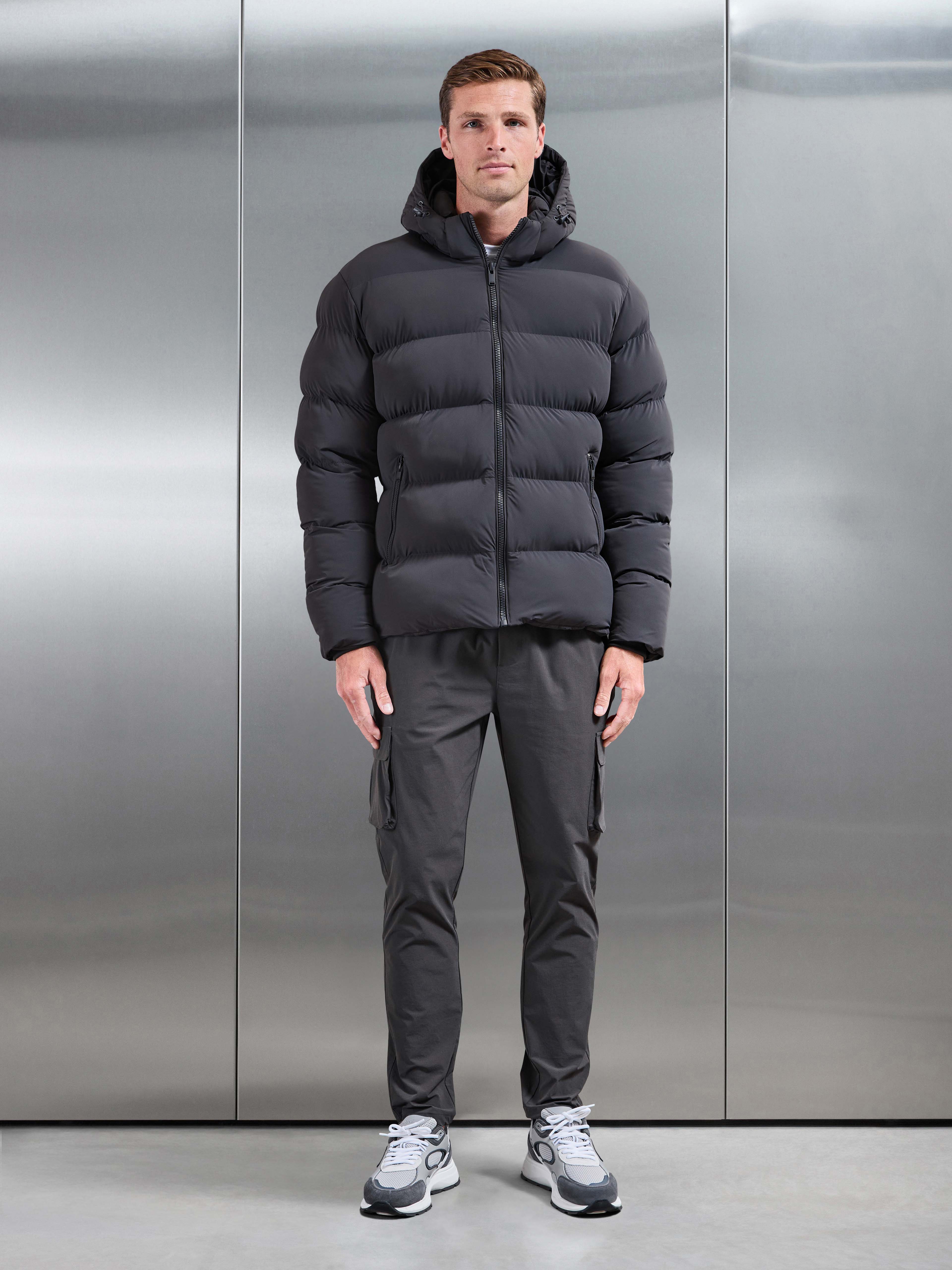 Essential Puffer Jacket in Grey