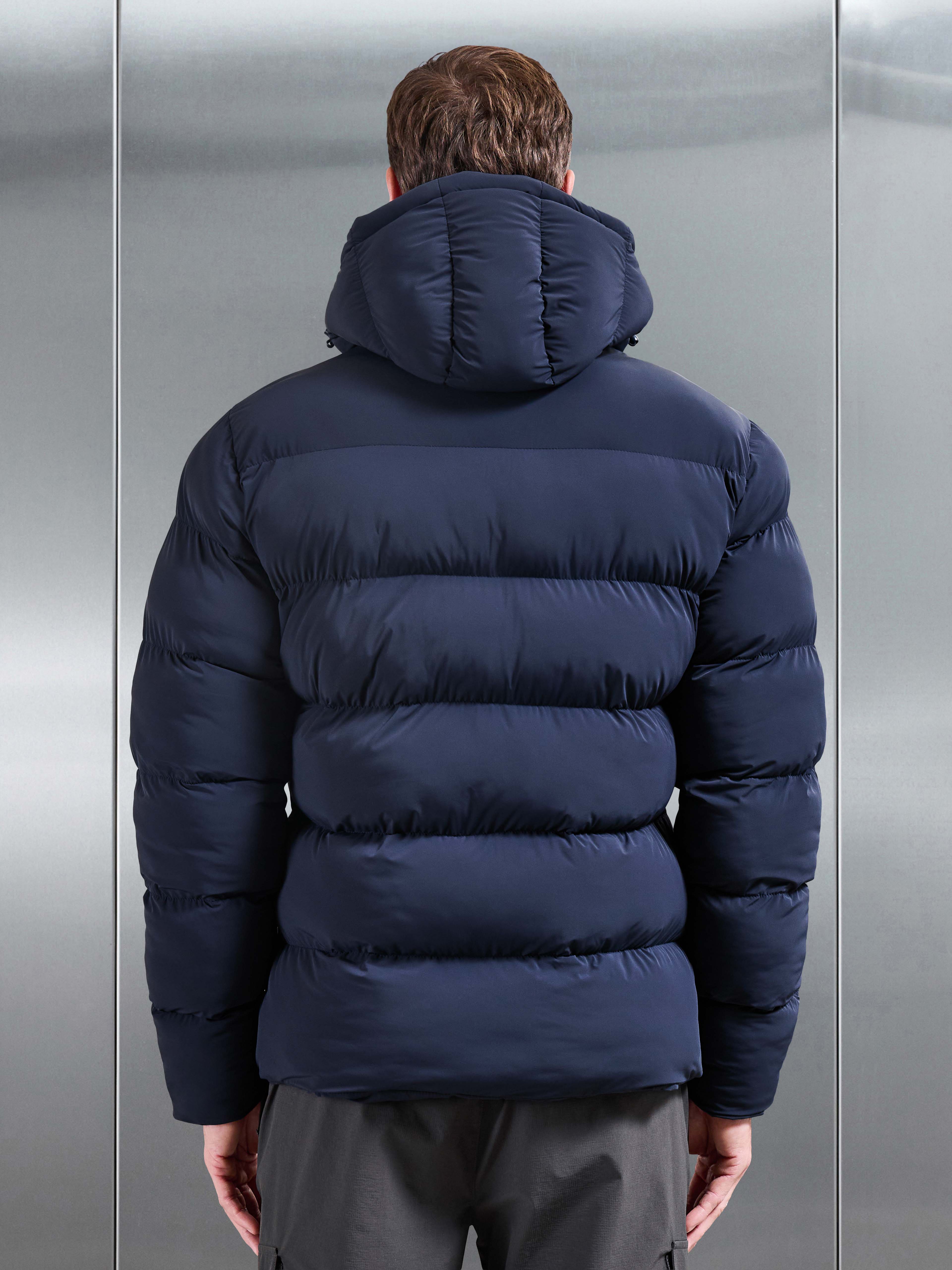 Essential Puffer Jacket in Navy
