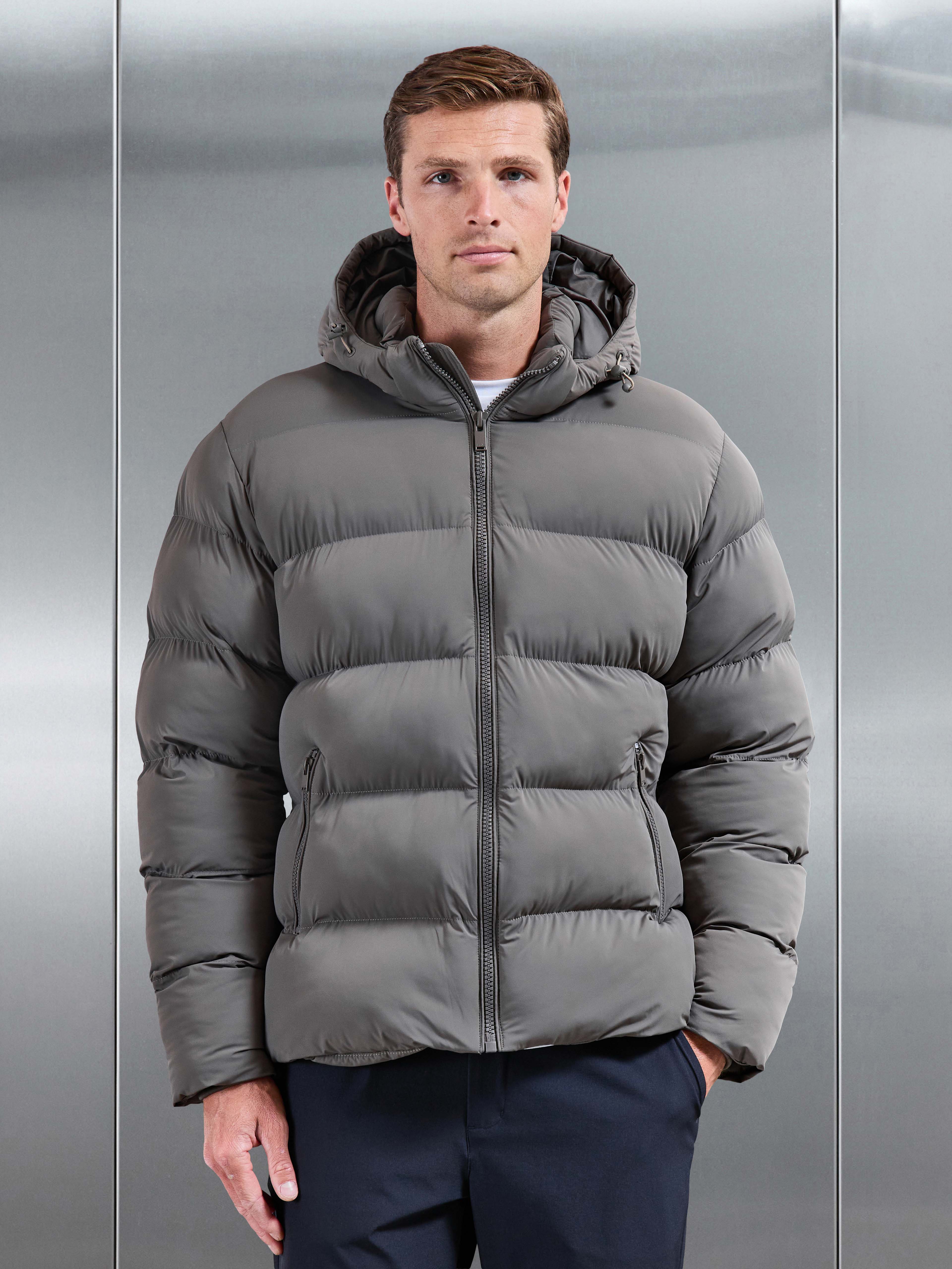 Essential Puffer Jacket in Olive