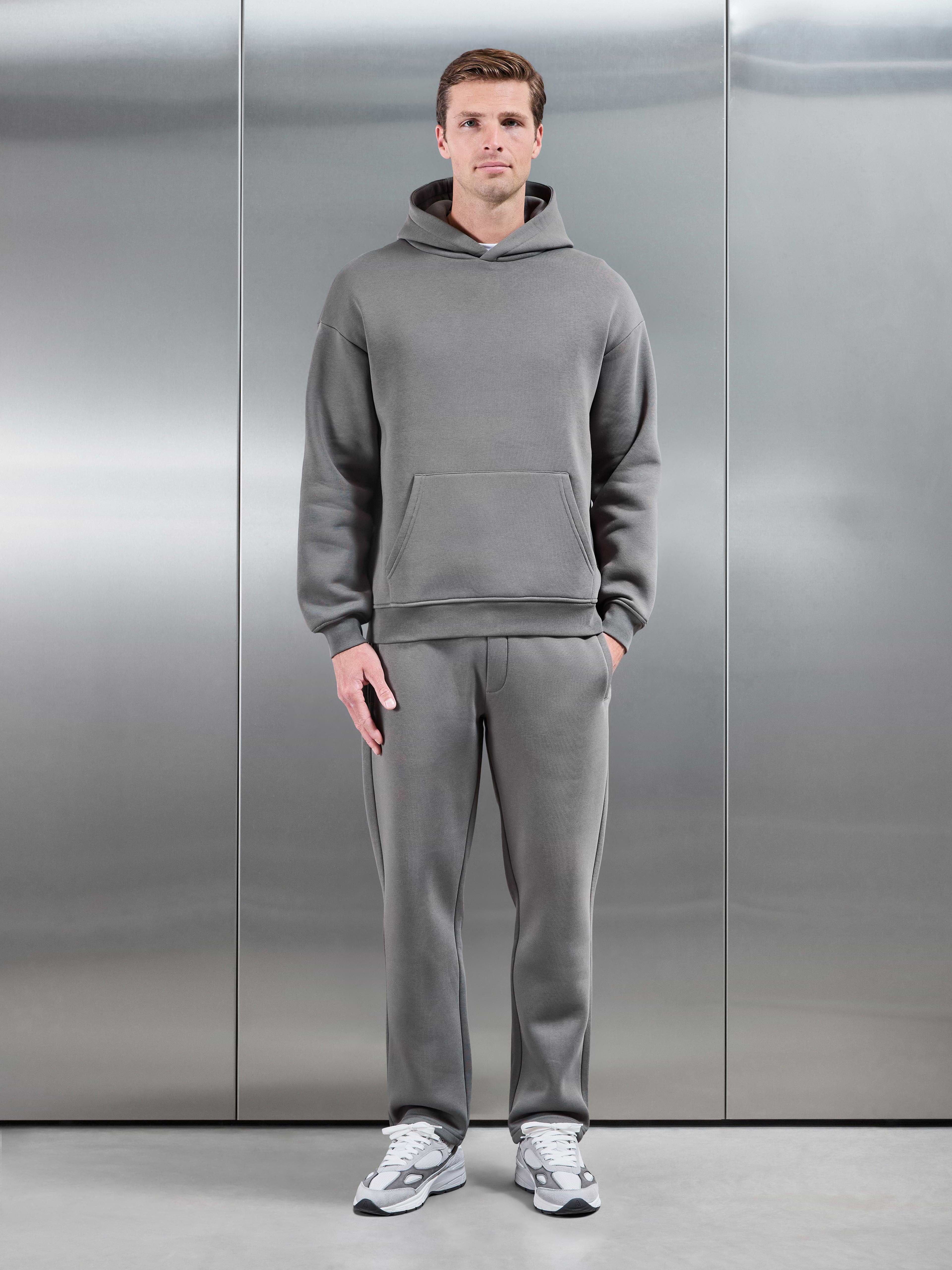 Essential Relaxed Hoodie in Grey