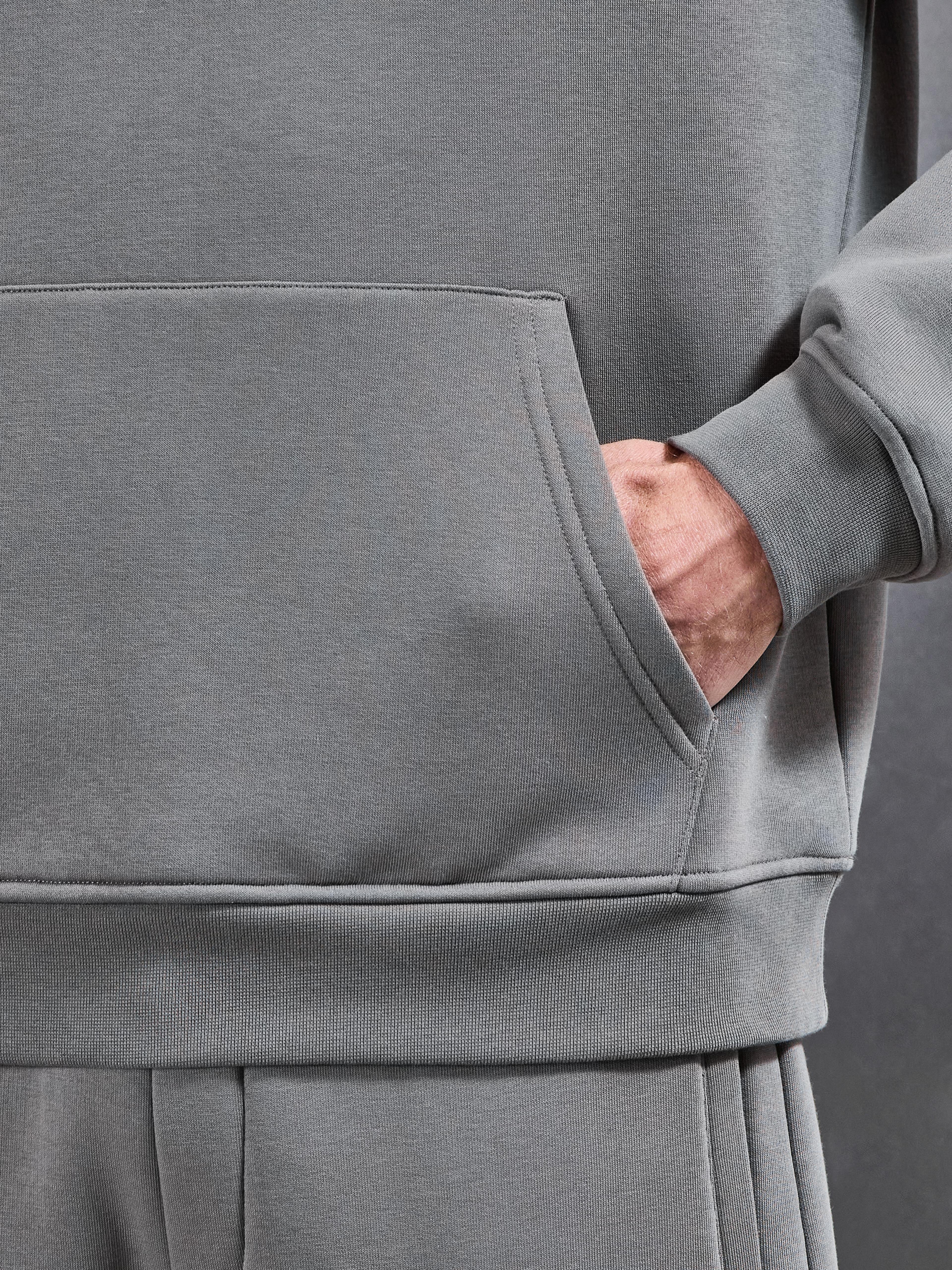 Essential Relaxed Hoodie in Grey