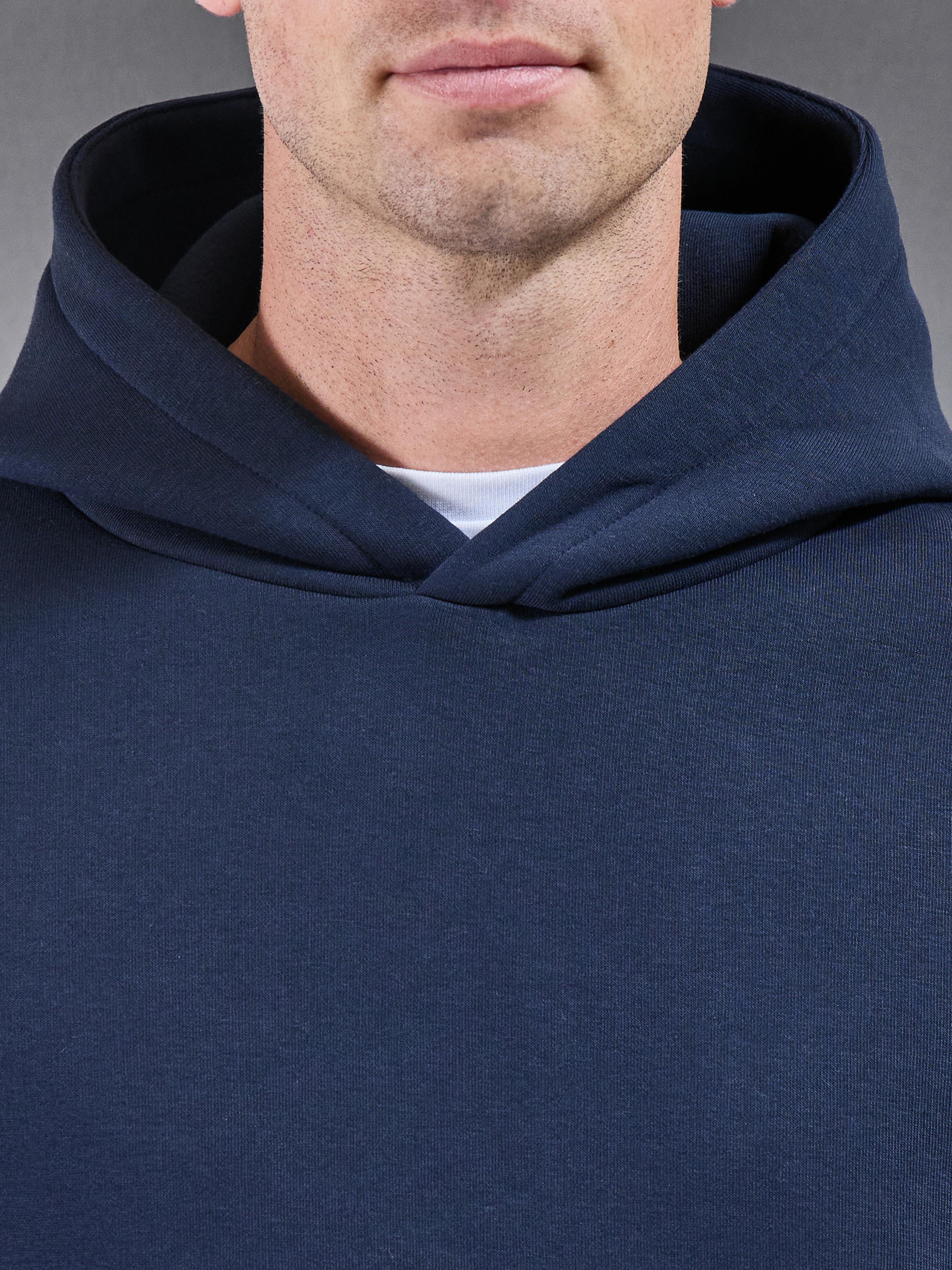 Essential Relaxed Hoodie in Navy