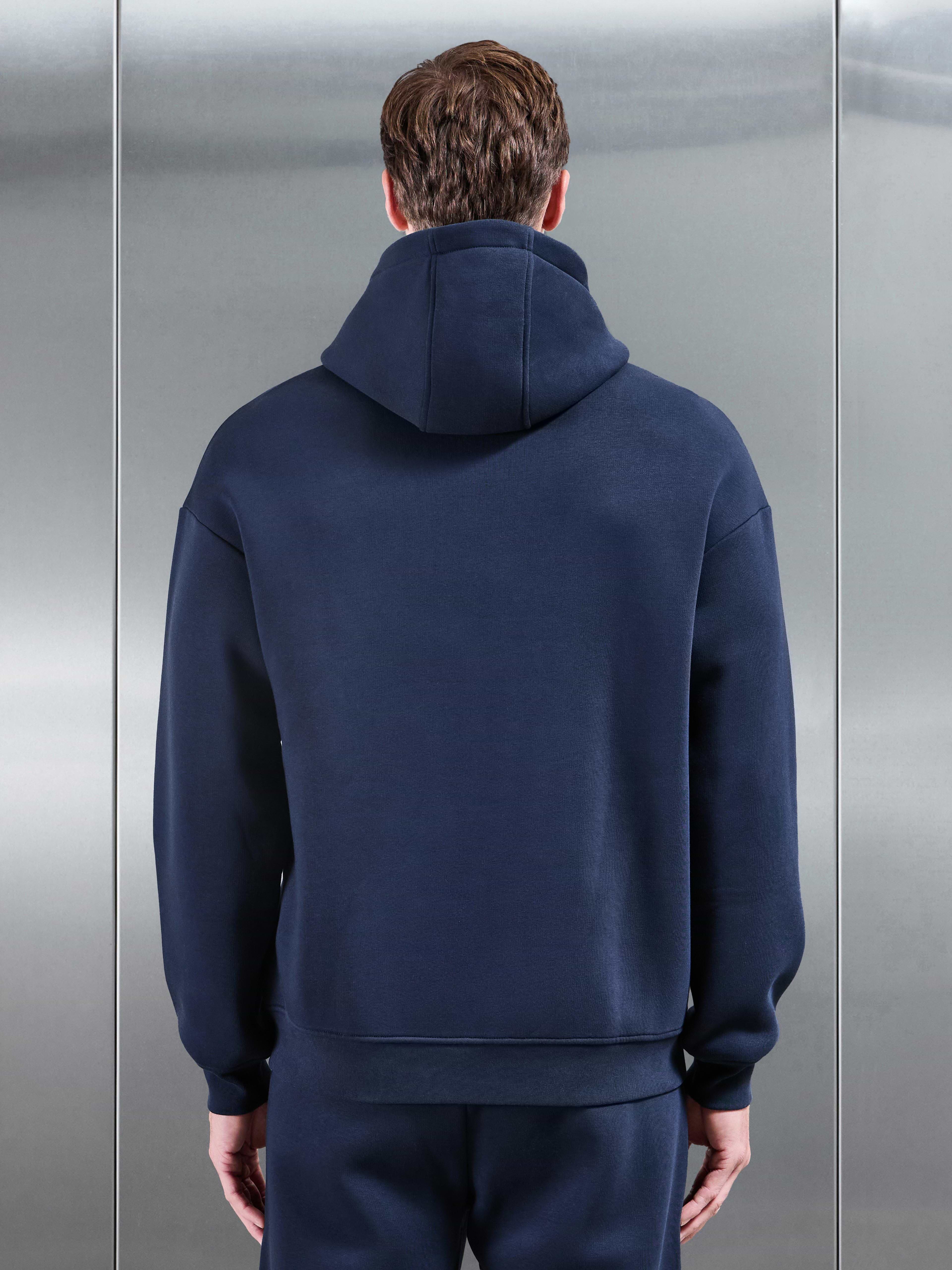Essential Relaxed Hoodie in Navy