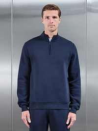 Essential Slim Half Zip in Navy