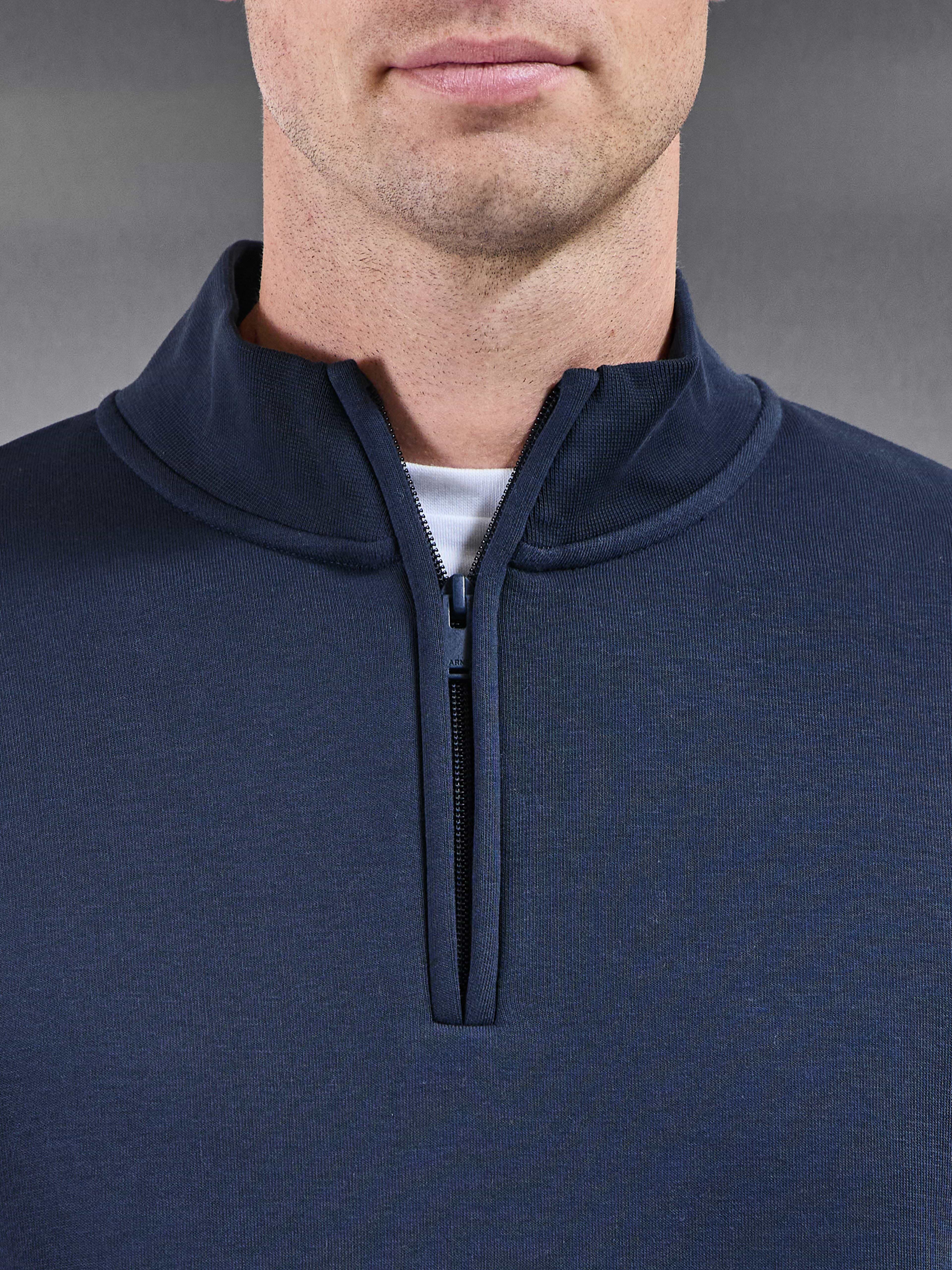 Essential Slim Half Zip in Navy