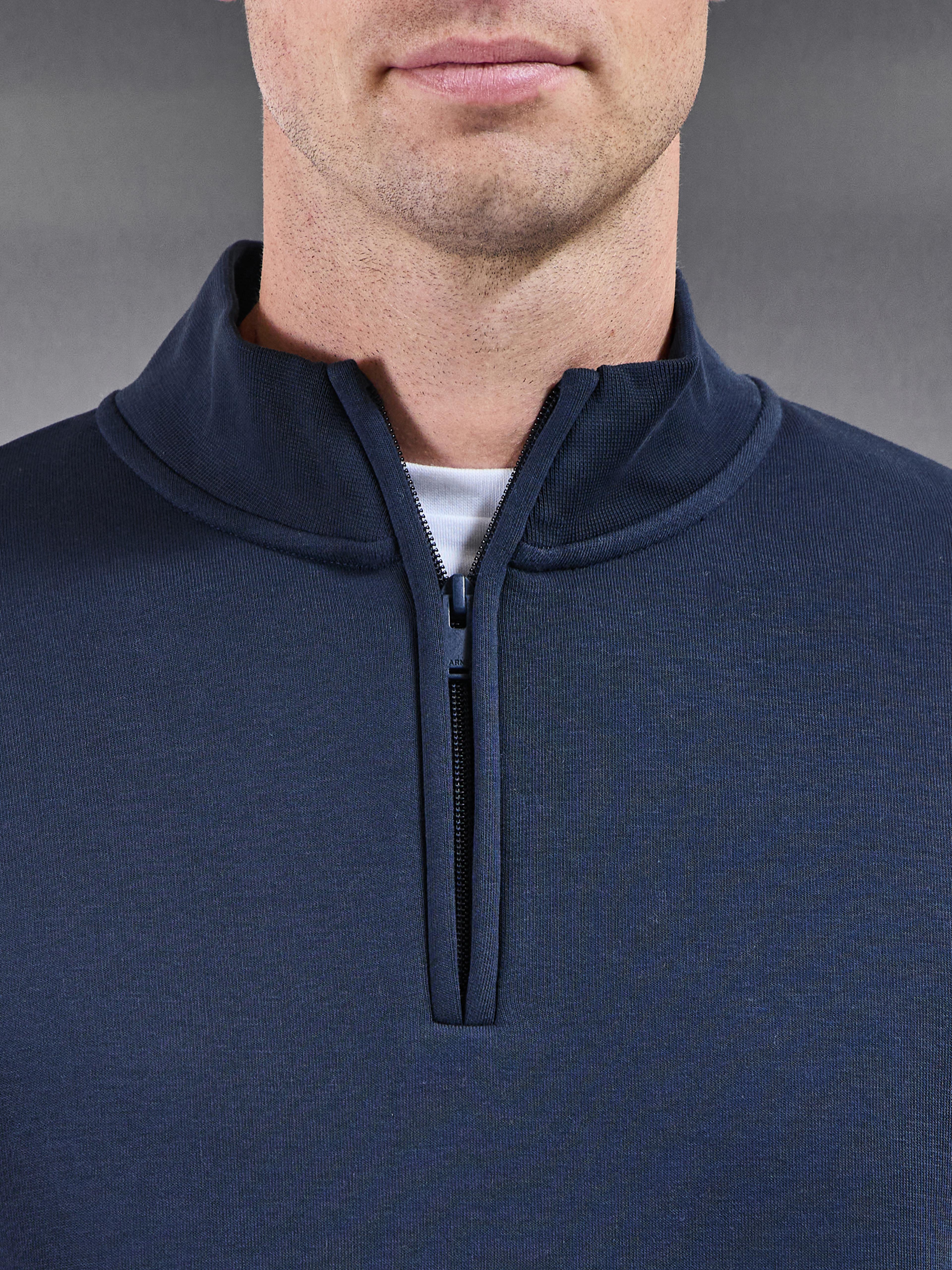 Essential Slim Half Zip in Navy