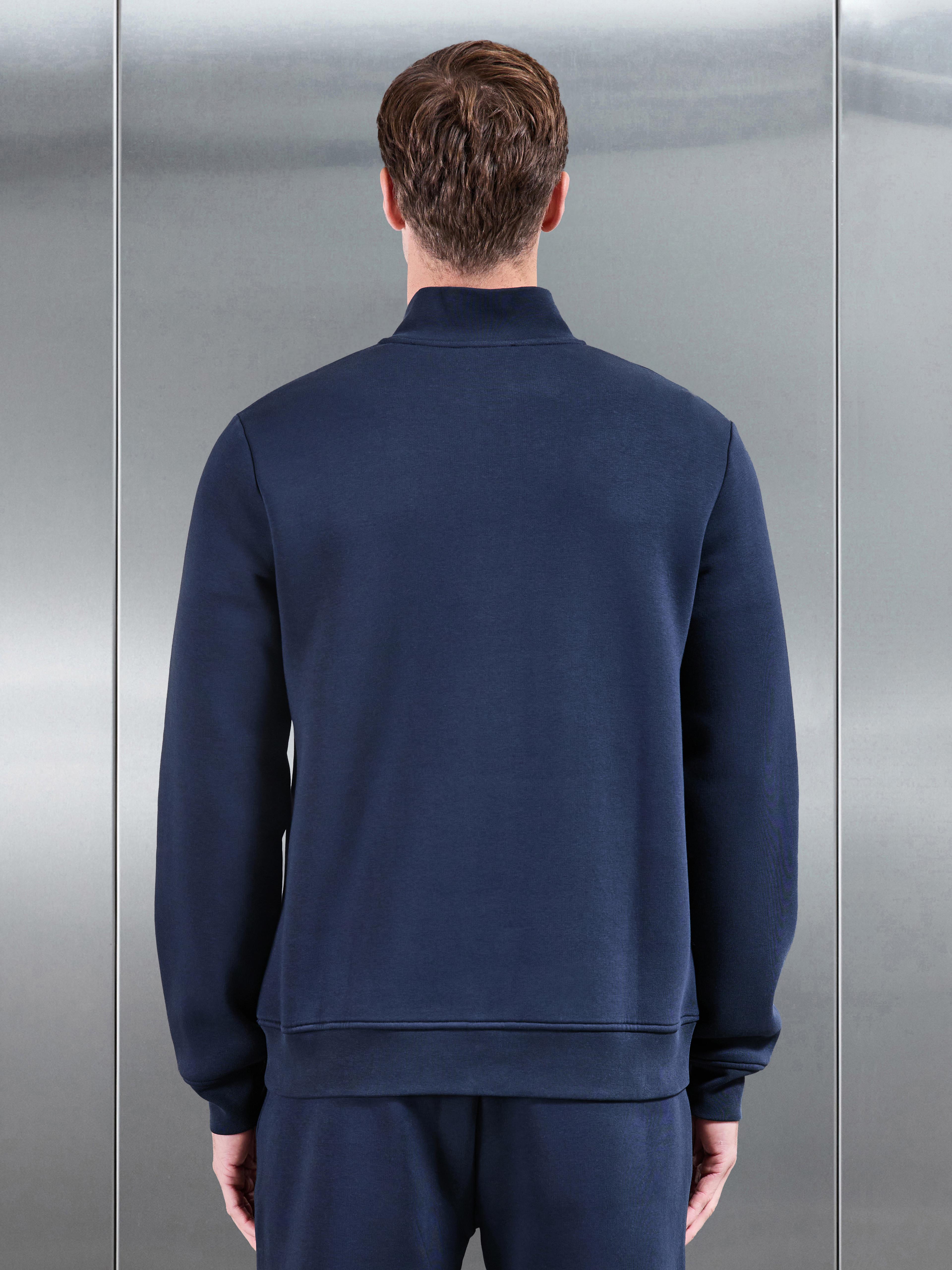 Essential Slim Half Zip in Navy