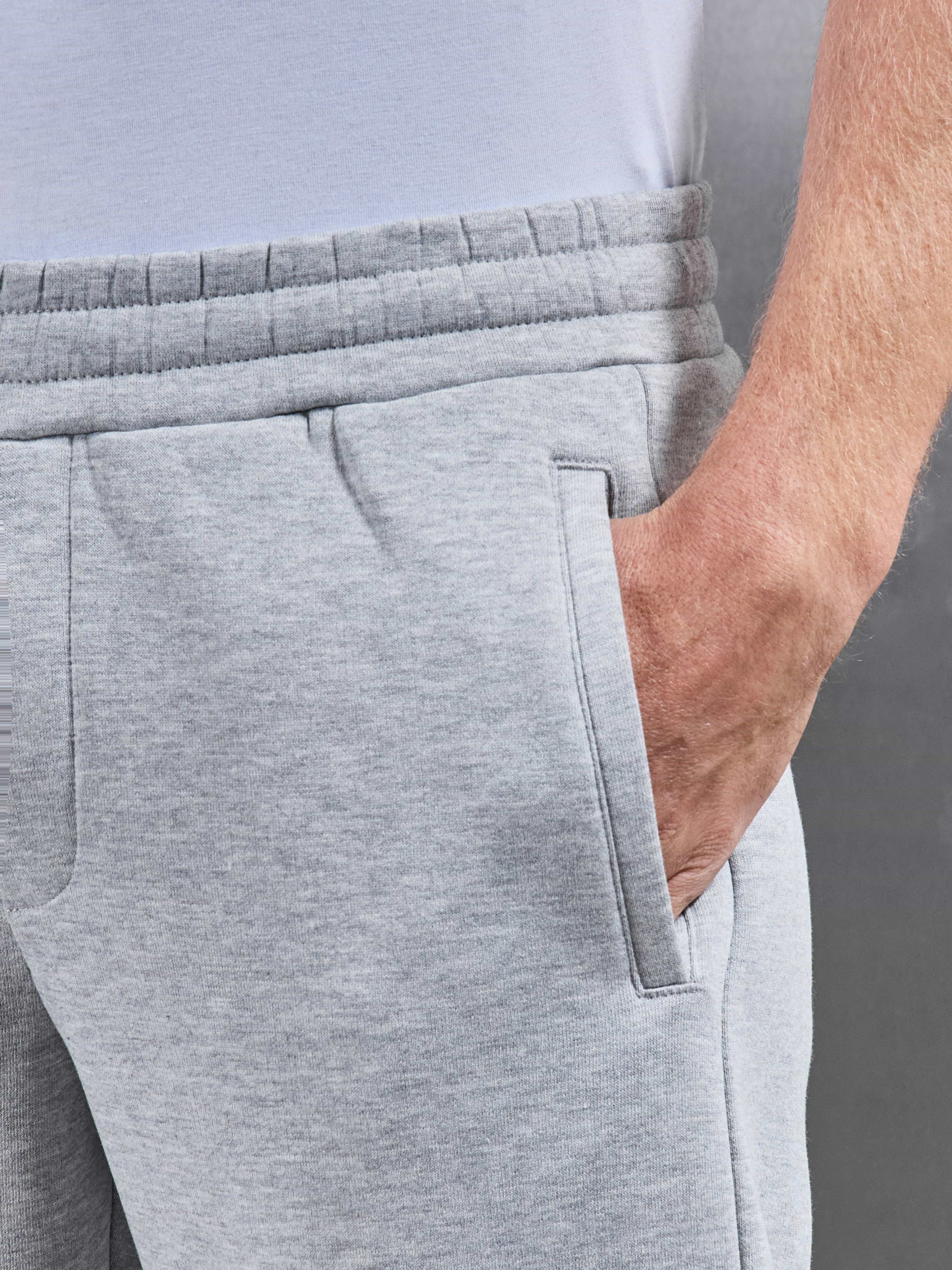 Essential Straight Leg Jogger in Marl Grey