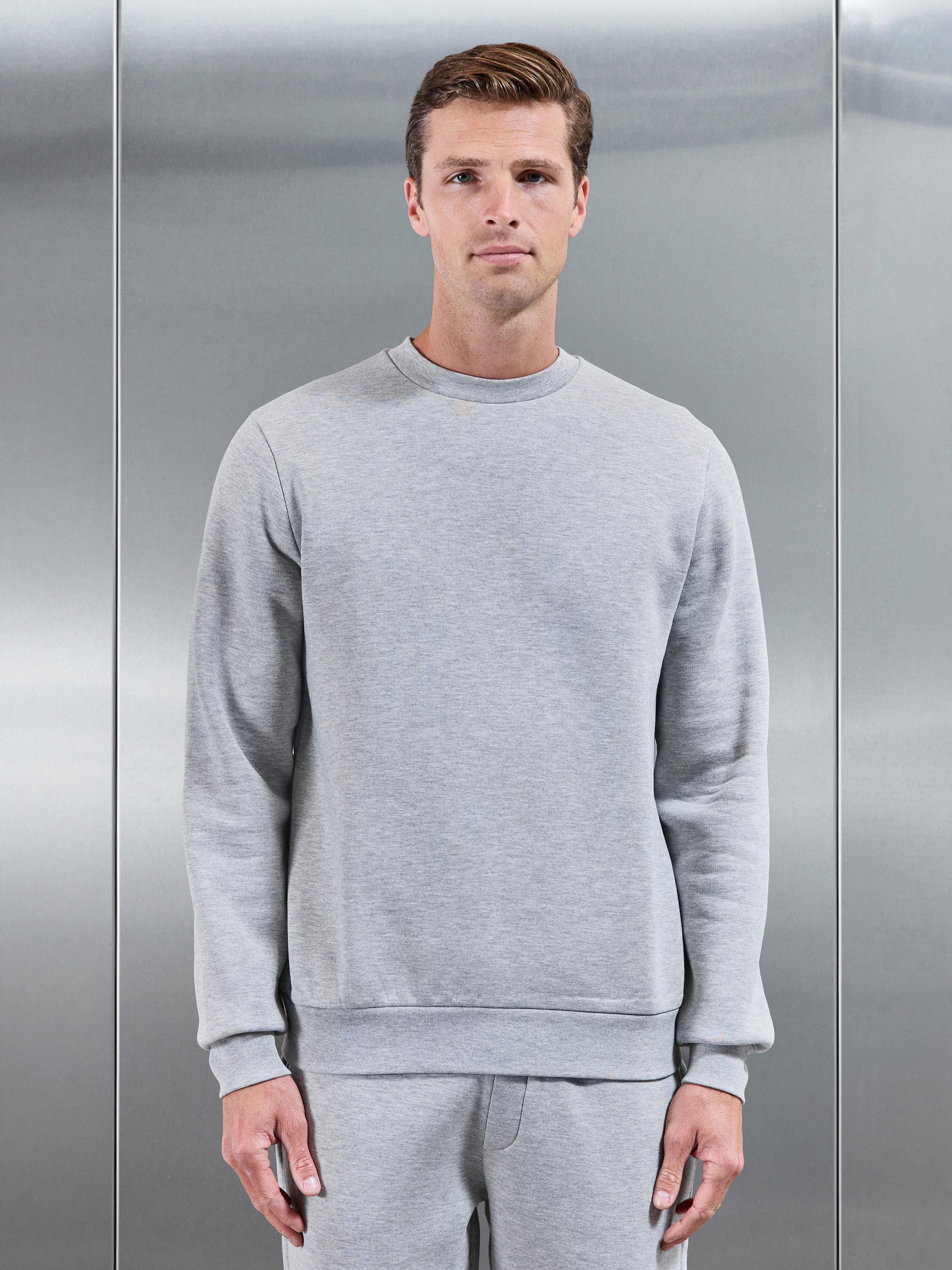 Essential Sweatshirt in Marl Grey