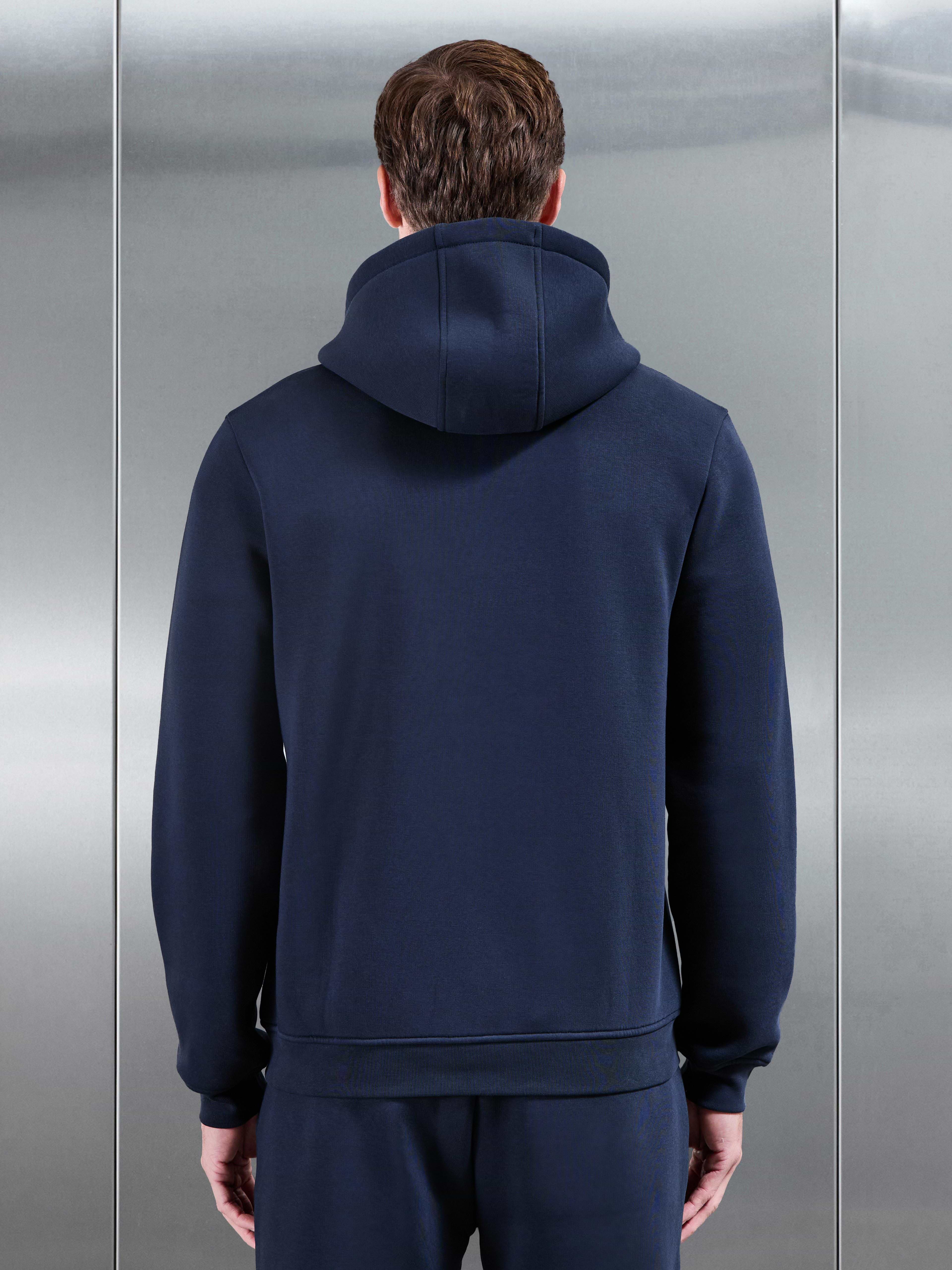Essential Zip Hoodie in Navy