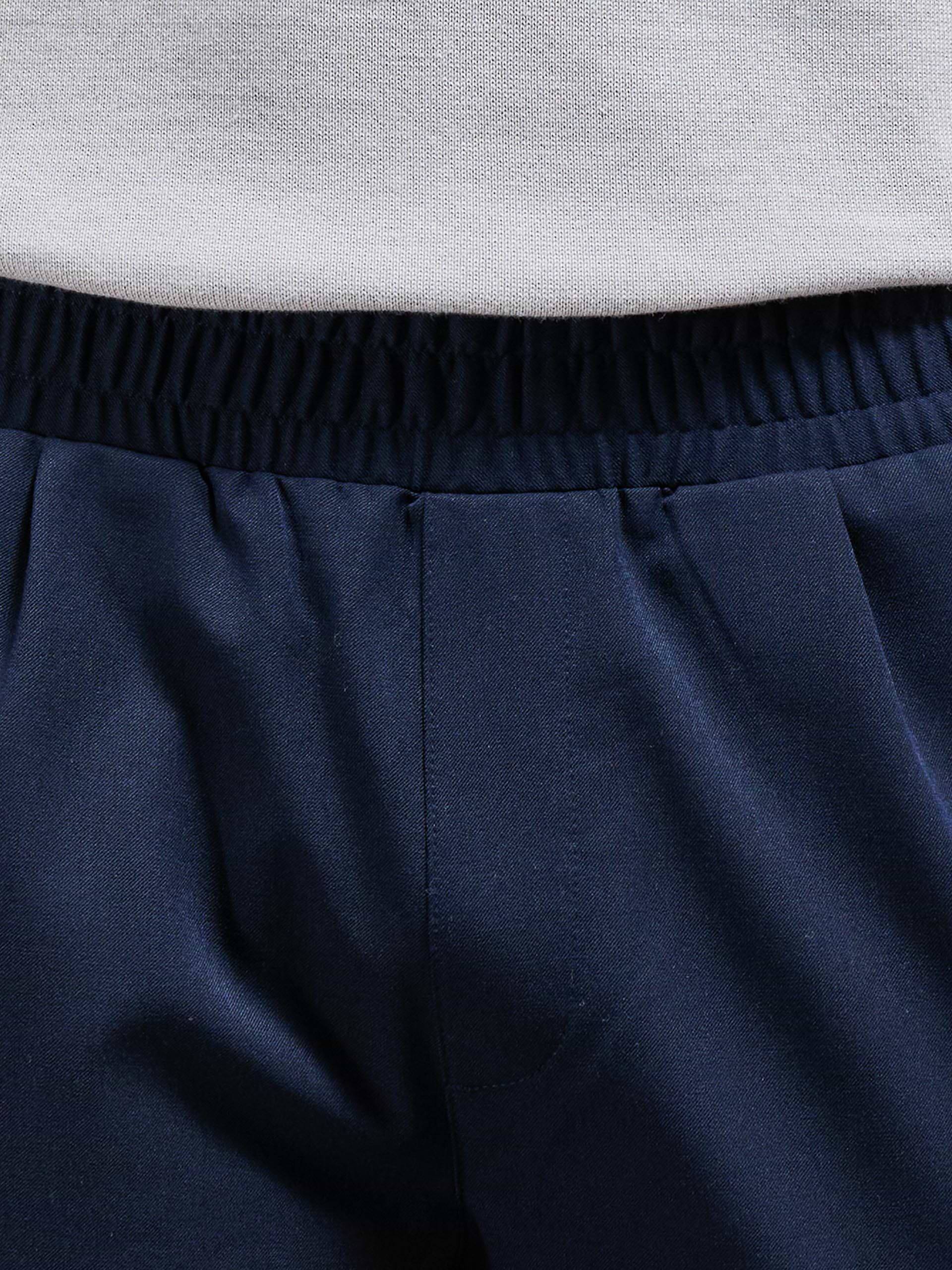 Essential Drawstring Tailored Short in Navy