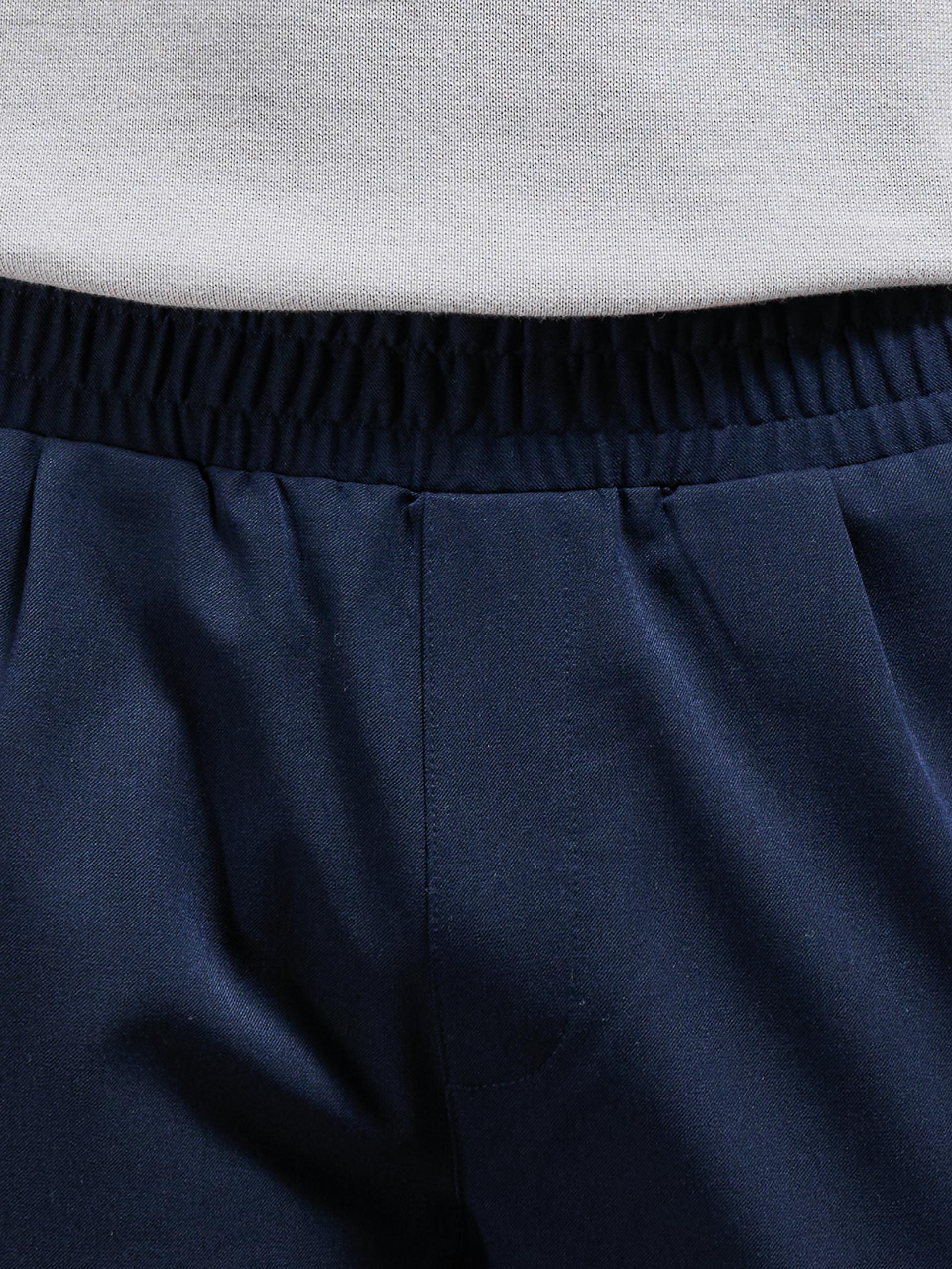 Essential Drawstring Tailored Short in Navy