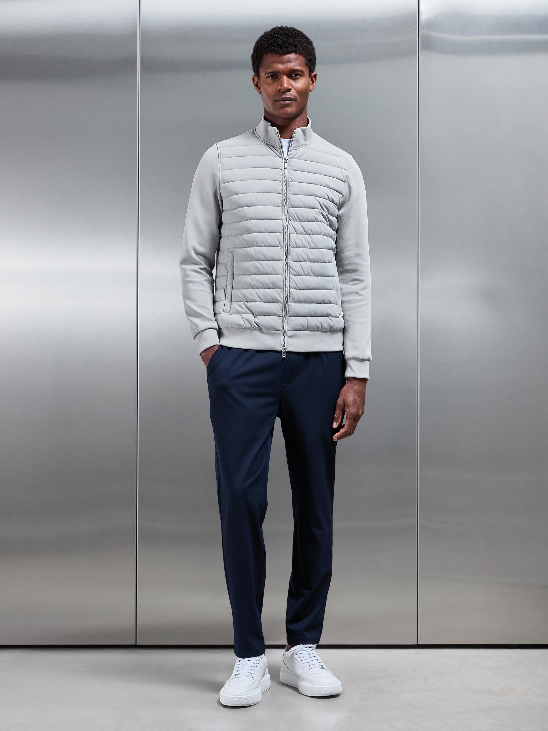 Essential Drawstring Tailored Trouser in Navy