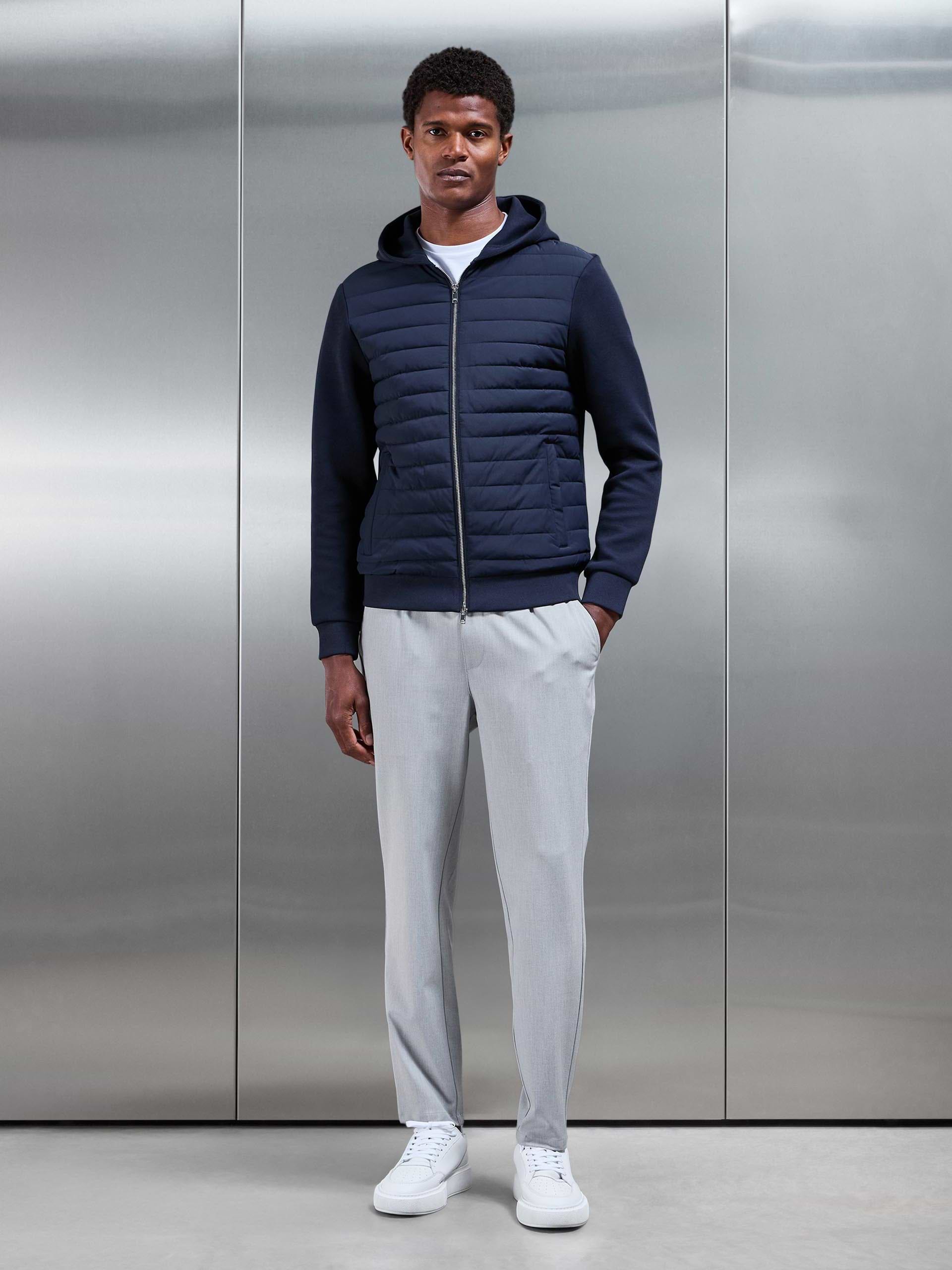 Essential Drawstring Tailored Trouser in Stone