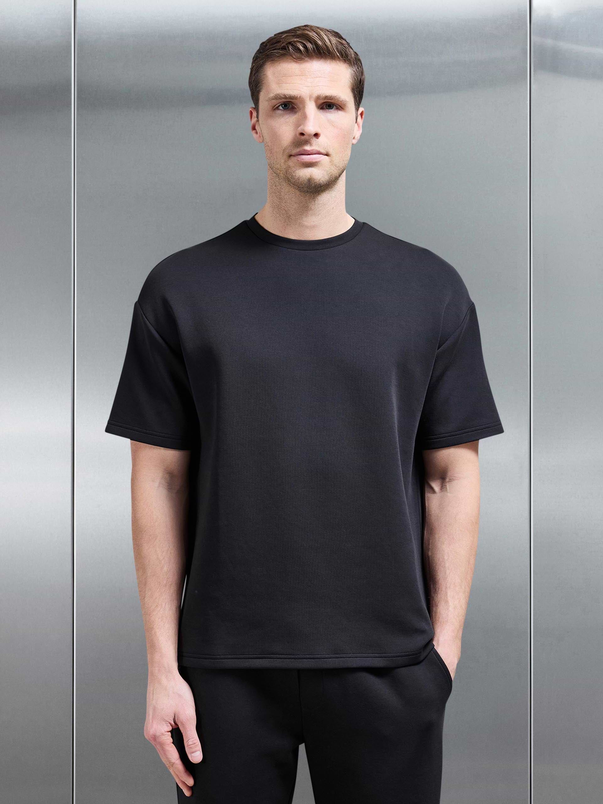 Luxe Relaxed T-Shirt in Black