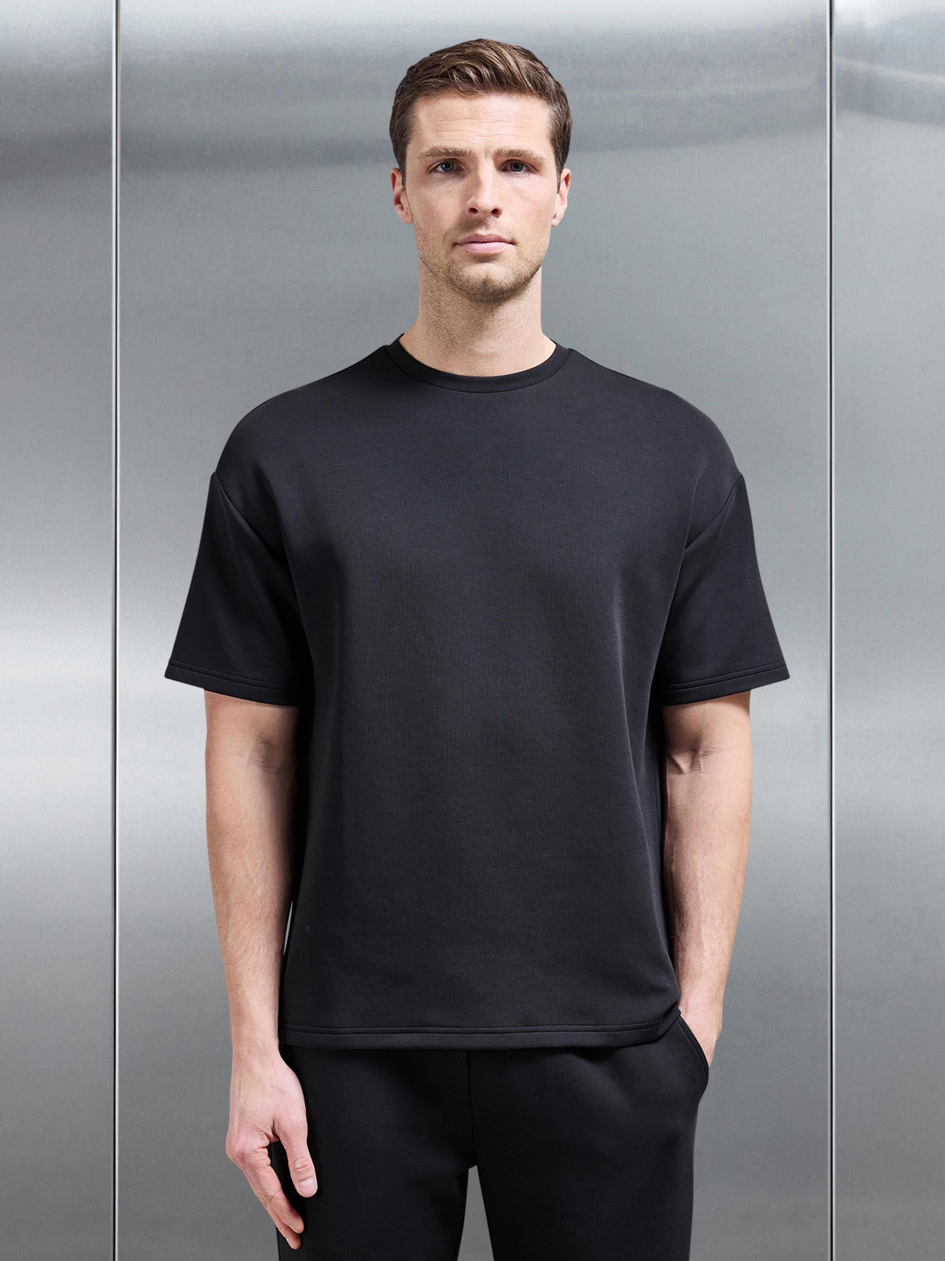 Luxe Relaxed T-Shirt in Black