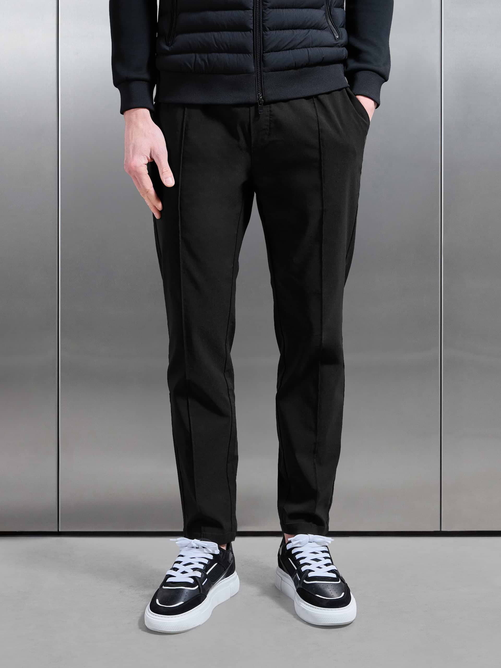 Essential Nylon Trouser in Black