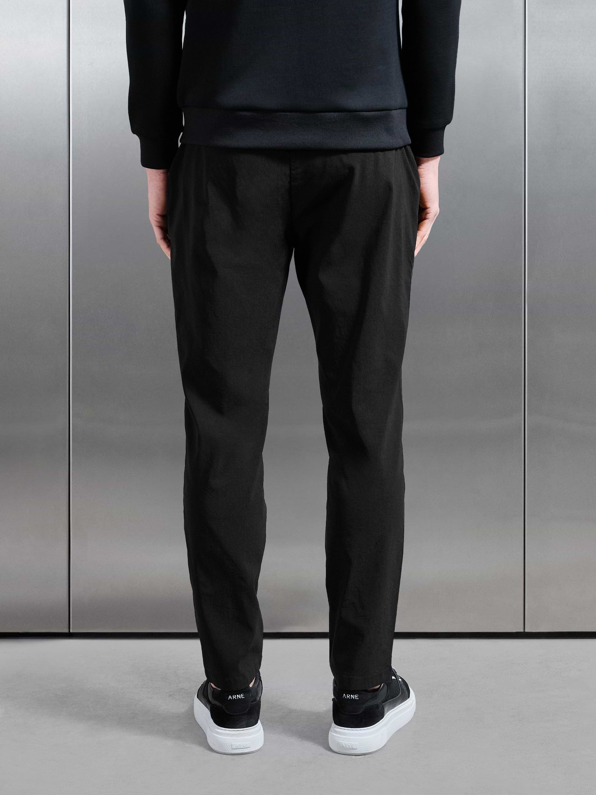 Essential Nylon Trouser in Black