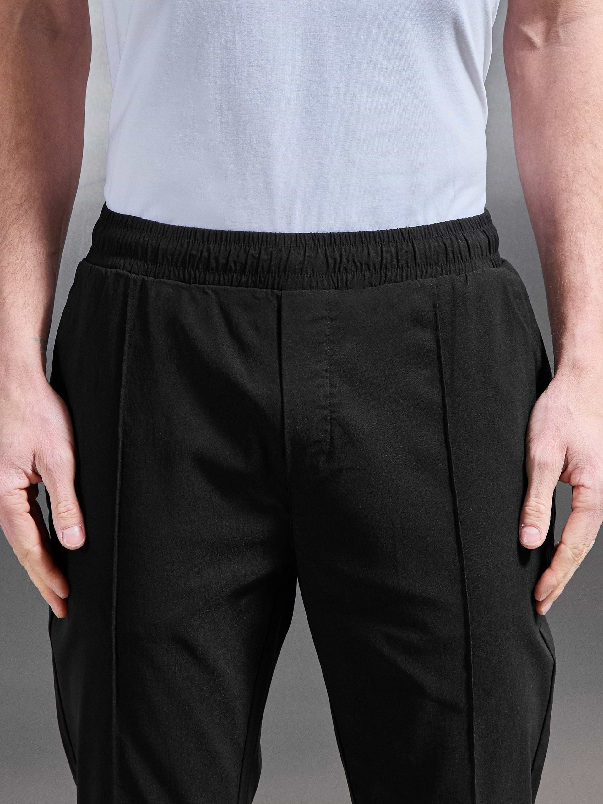 Essential Nylon Trouser in Black